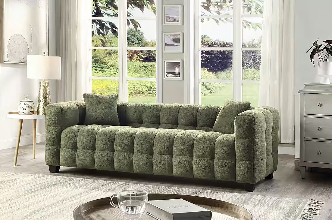 PolsterOase Sofa 3-Sitzer in Bouclé, 206 cm Breite -1 