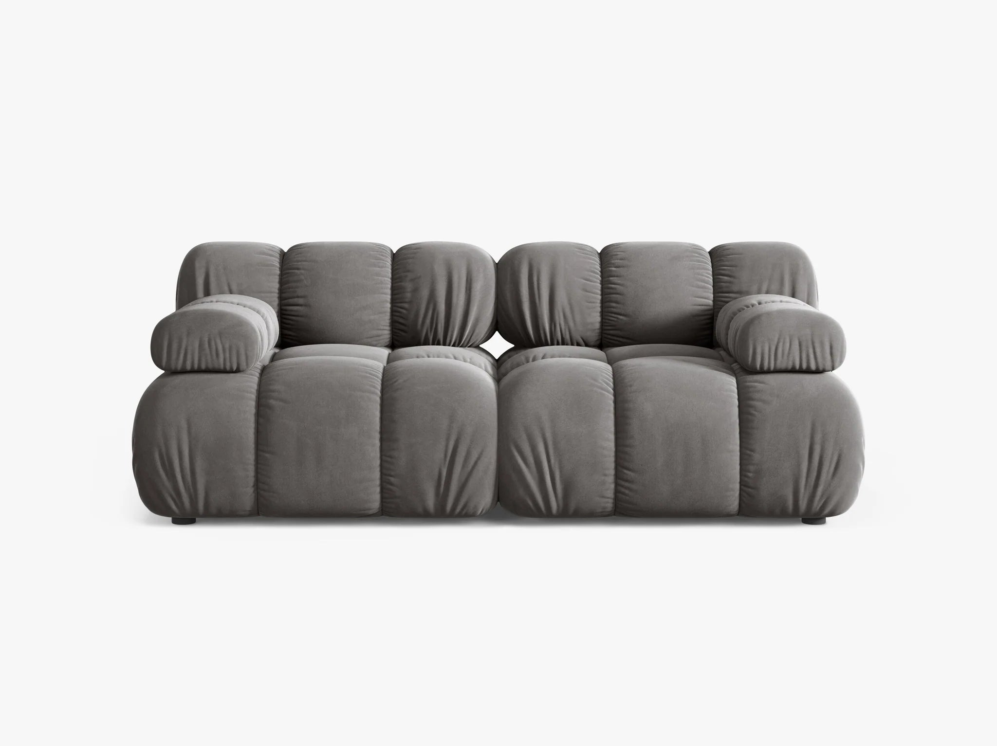 Selene 2-Sitzer Sofa in Samt, 188 cm Breite - Modulsofa-2