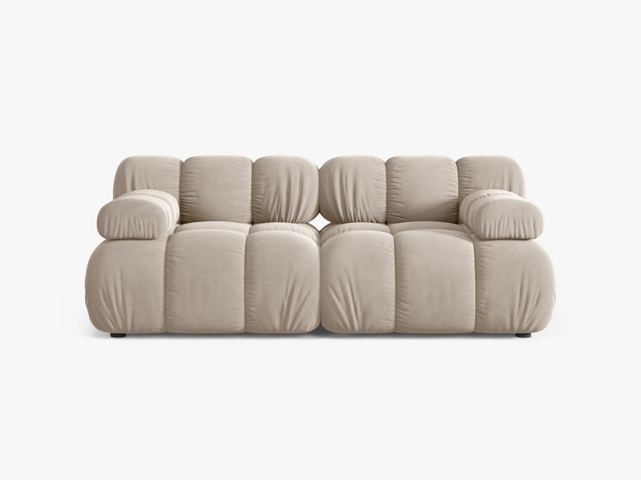 Selene 2-Sitzer Sofa in Samt, 188 cm Breite - Modulsofa-3