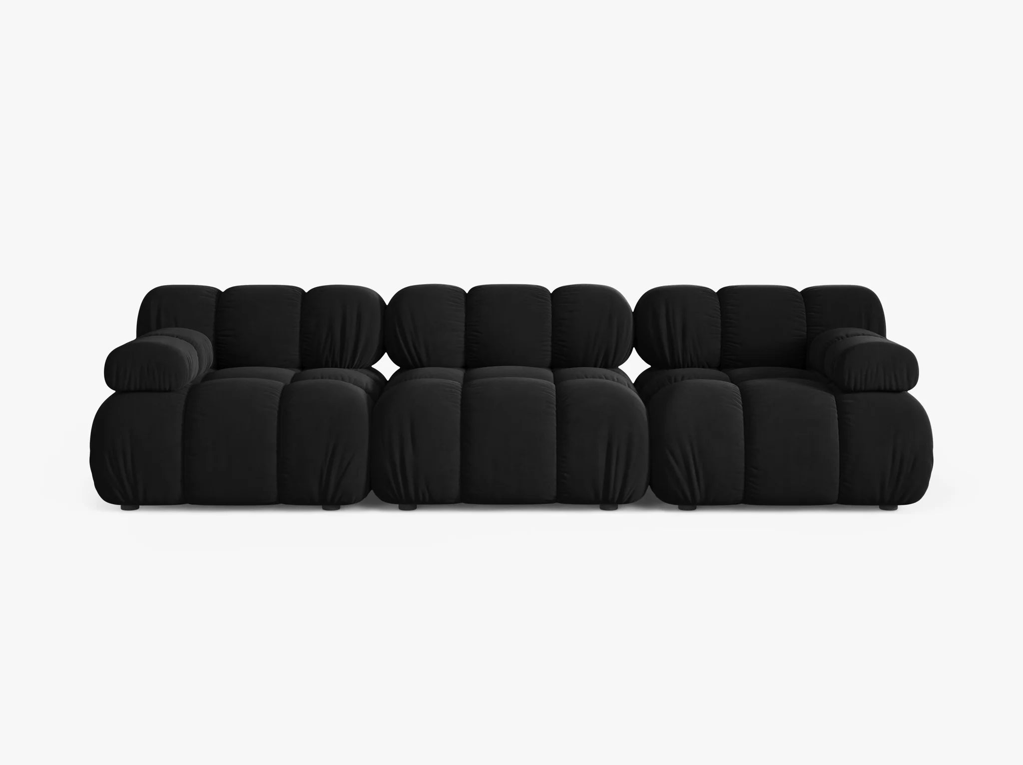 Selene 3-Sitzer Sofa in Samt, 282 cm Breite - Modulsofa