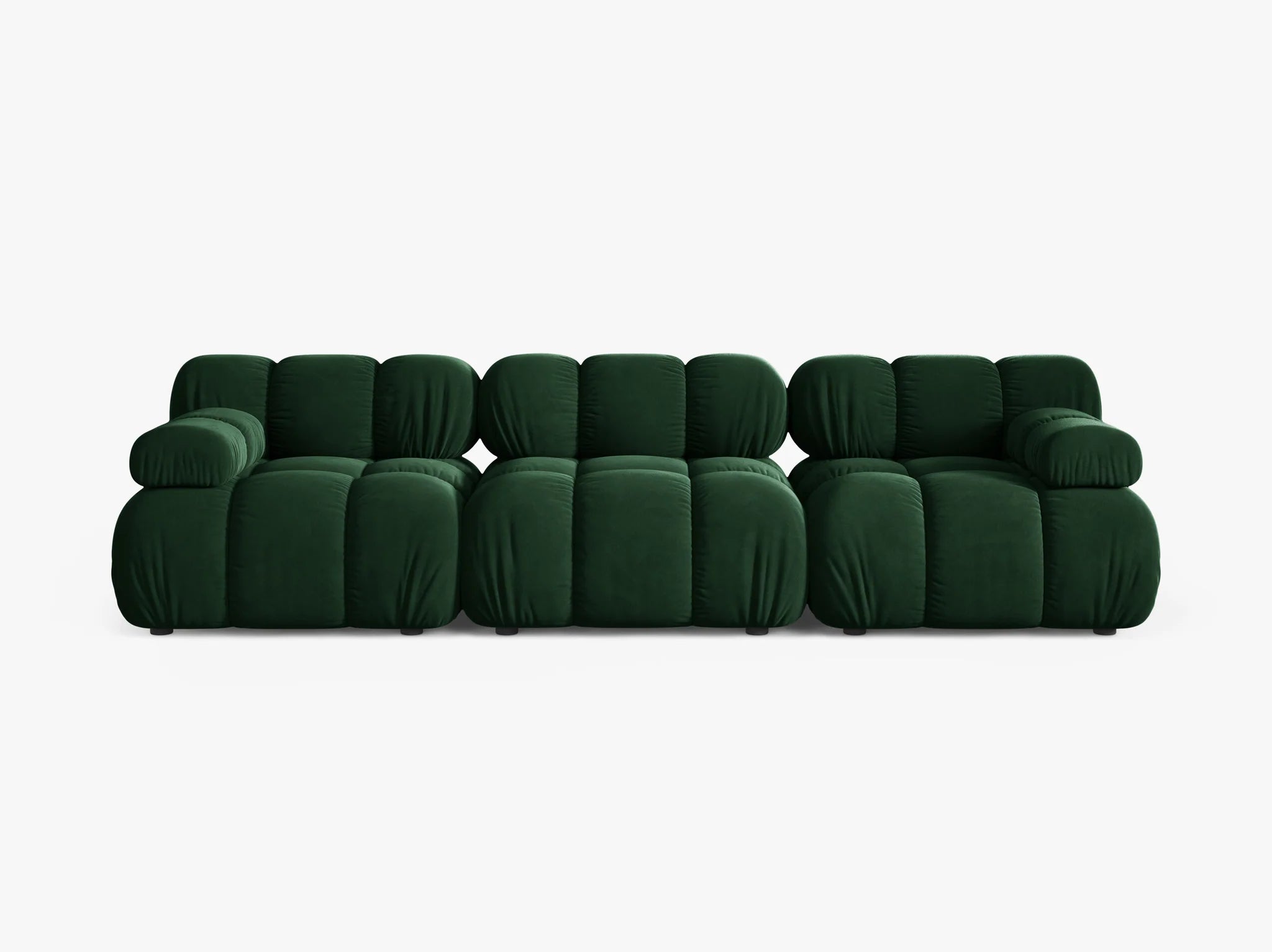 Selene 3-Sitzer Sofa in Samt, 282 cm Breite - Modulsofa-5