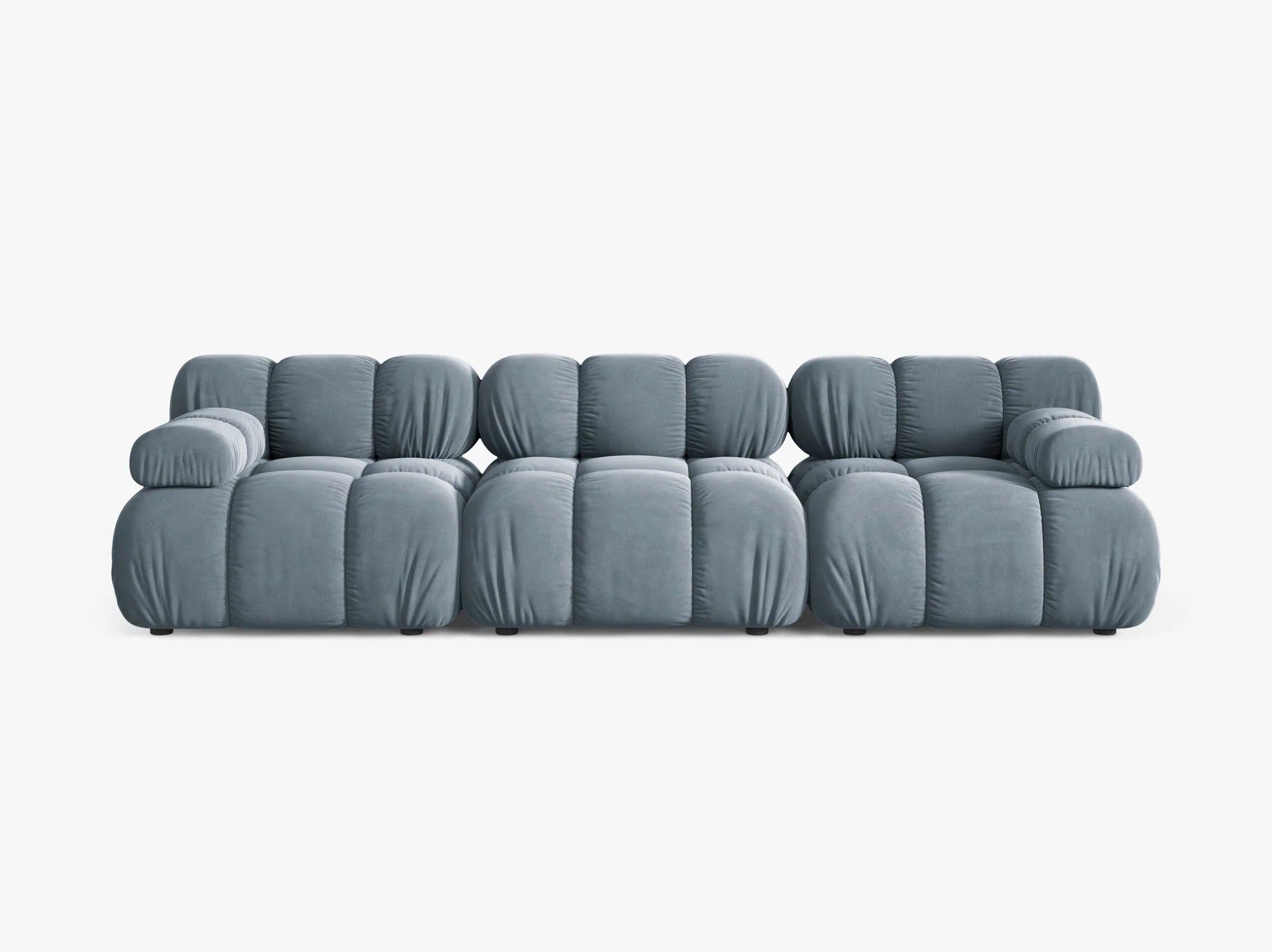 Selene 3-Sitzer Sofa in Samt, 282 cm Breite - Modulsofa-6