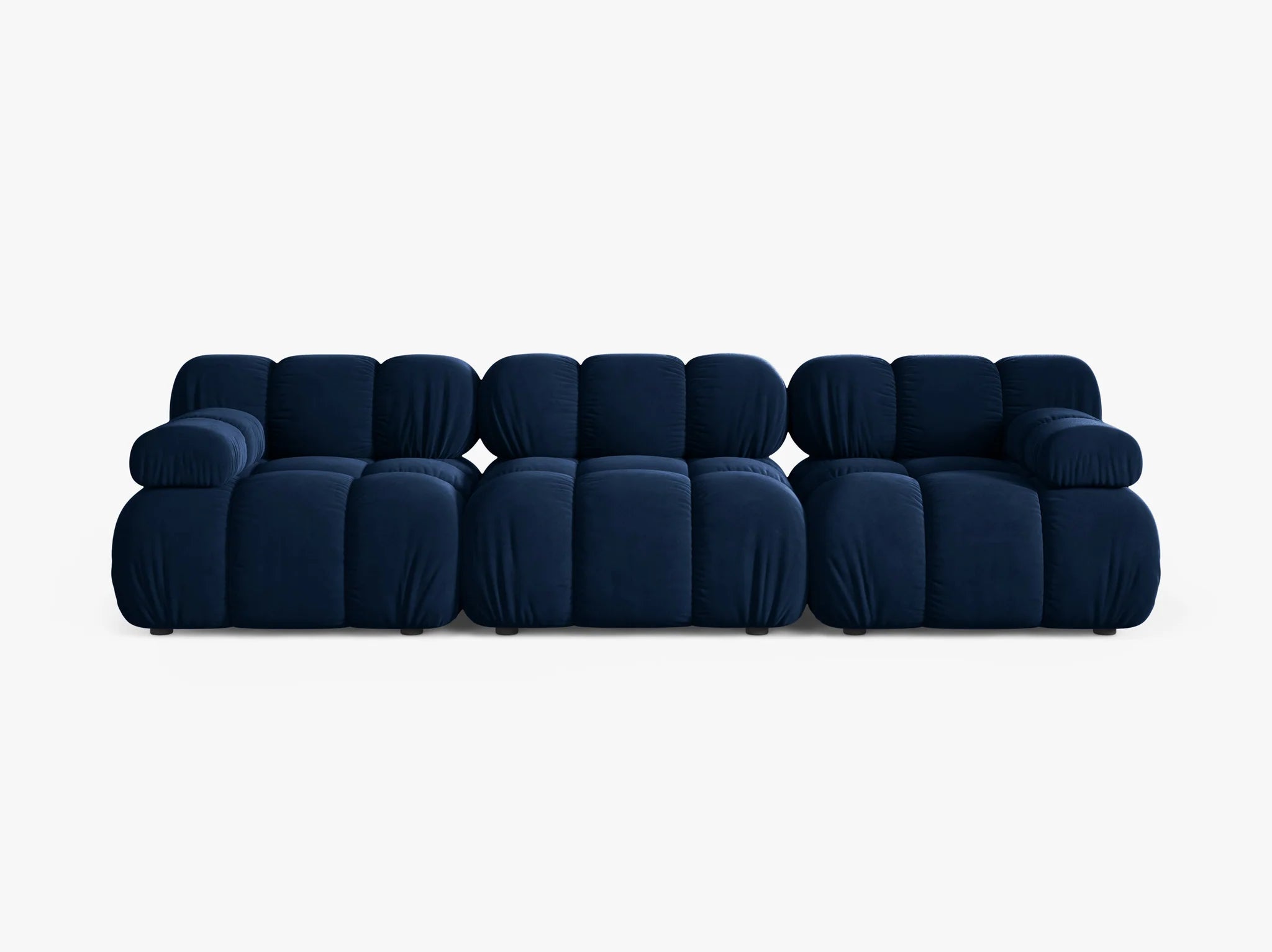 Selene 3-Sitzer Sofa in Samt, 282 cm Breite - Modulsofa-7