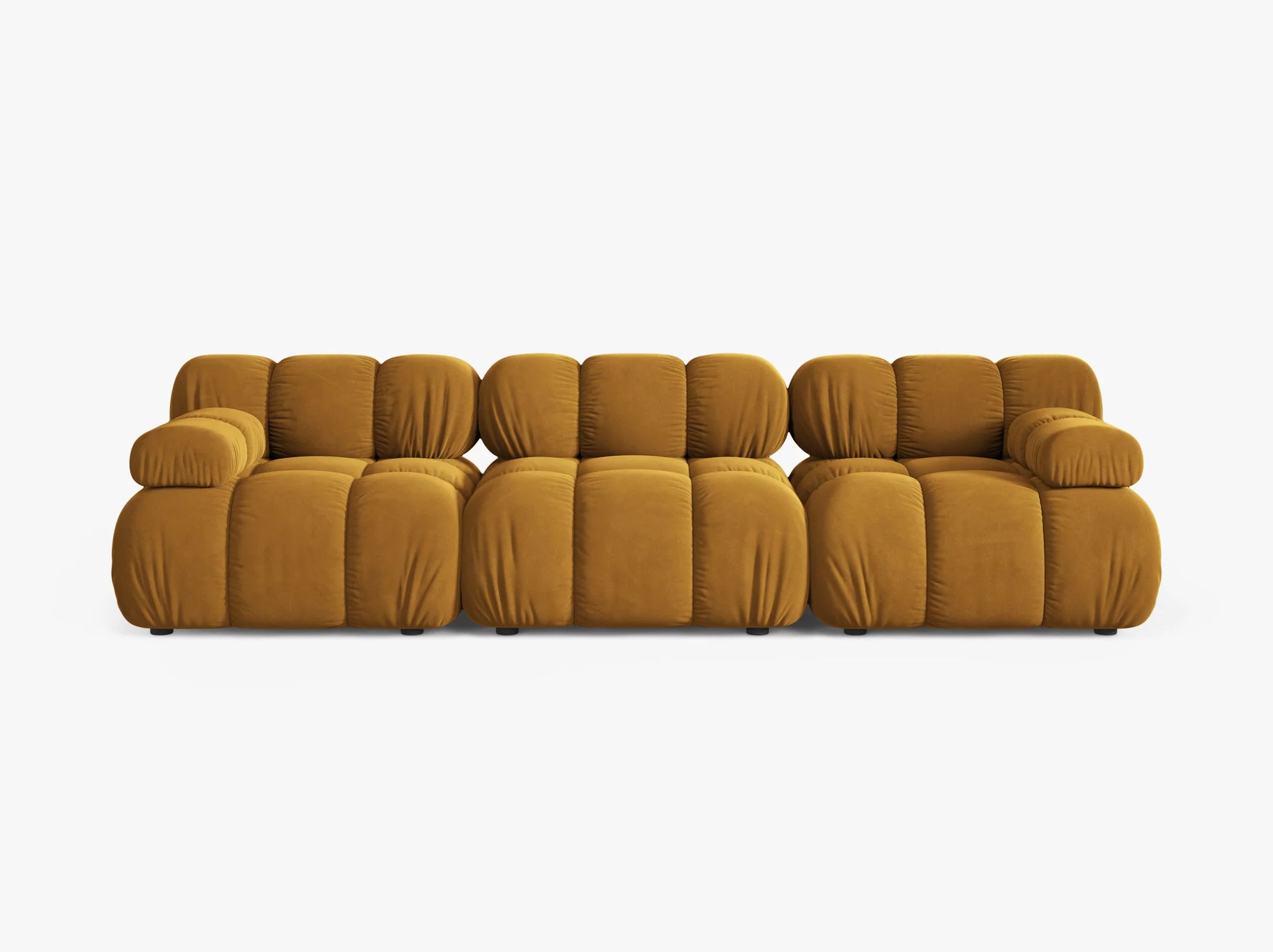 Selene 3-Sitzer Sofa in Samt, 282 cm Breite - Modulsofa-8