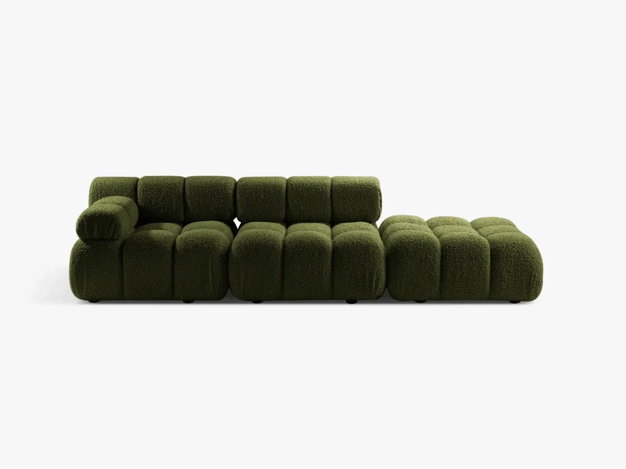 Selene 4-Sitzer Sofa (links) in Bouclé, 282 cm Breite - Modulsofa-2