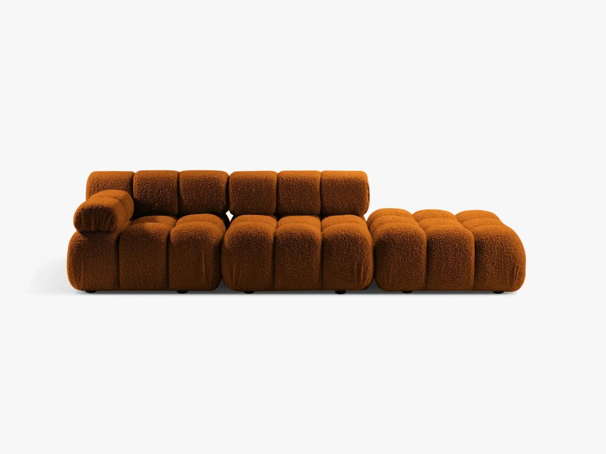 Selene 4-Sitzer Sofa (links) in Bouclé, 282 cm Breite - Modulsofa-3