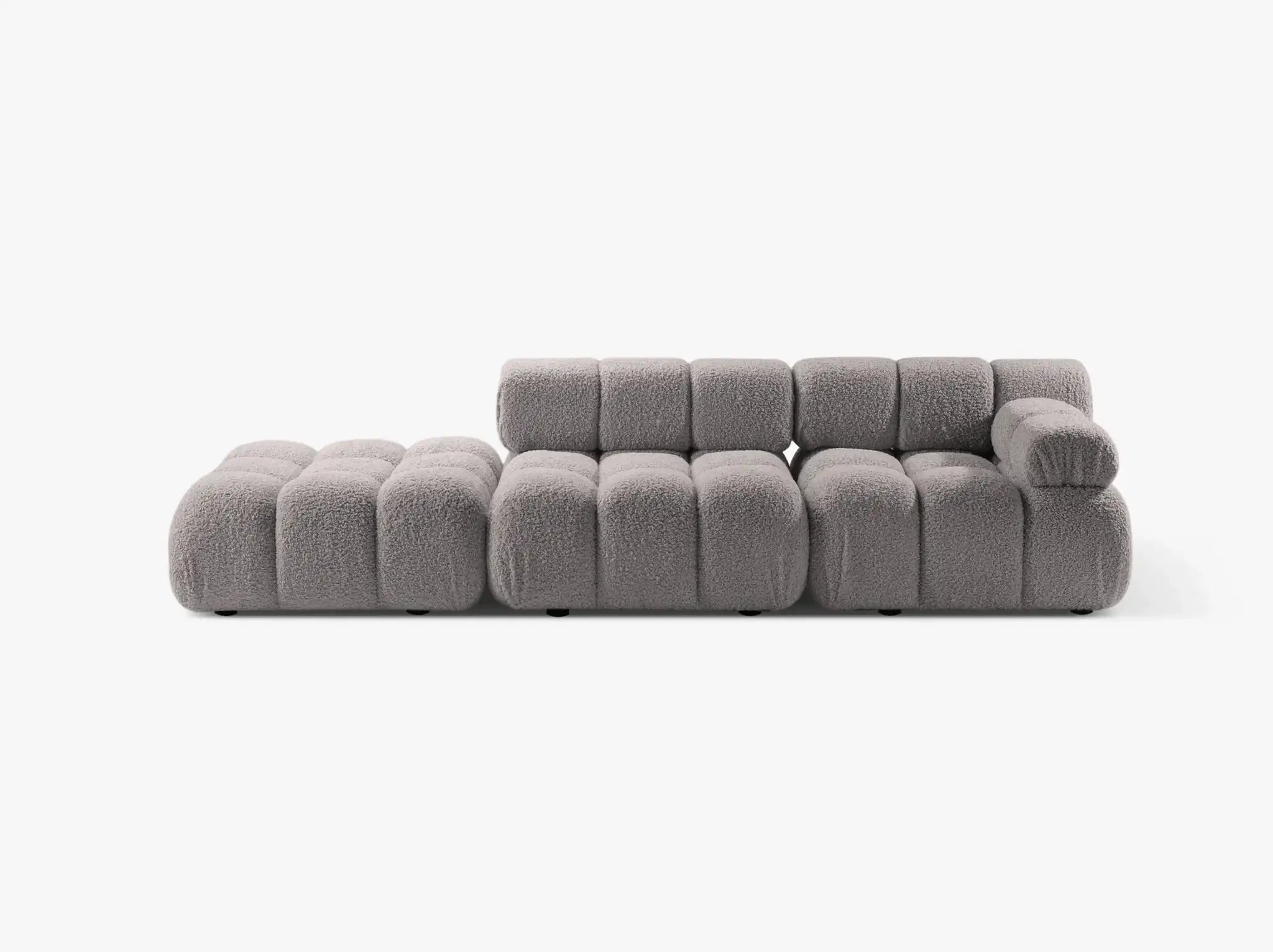 Selene 4-Sitzer Sofa (rechts) in Bouclé, 282 cm Breite - Modulsofa-1