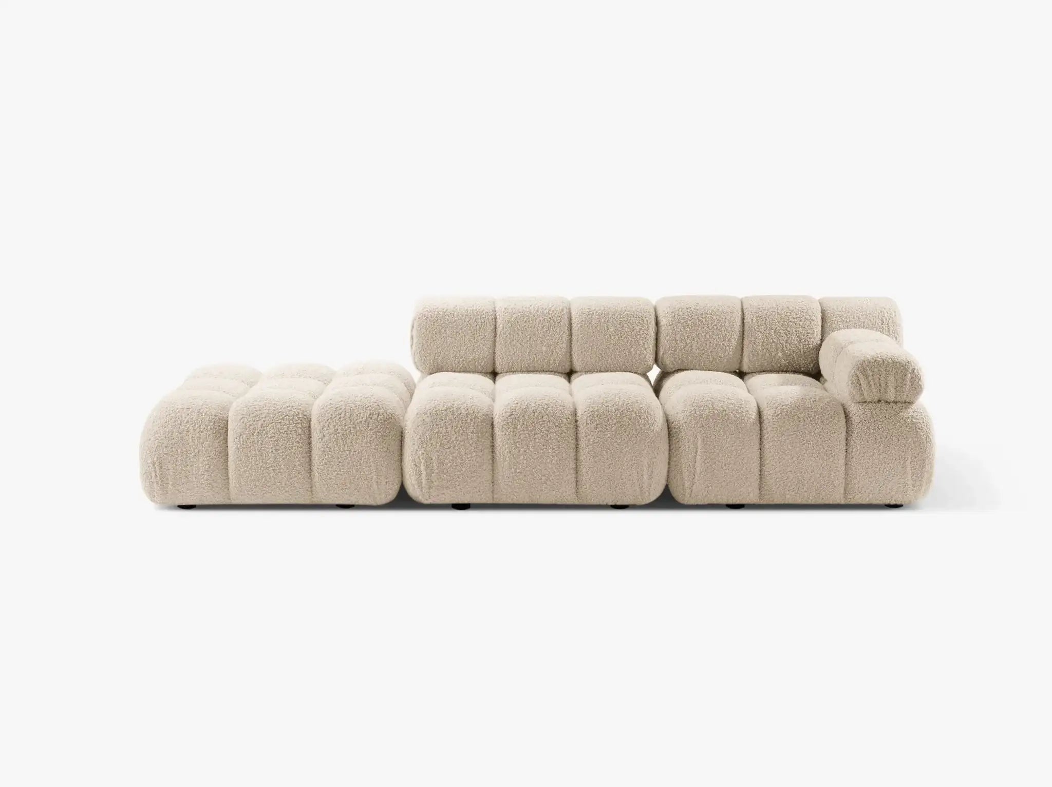 Selene 4-Sitzer Sofa (rechts) in Bouclé, 282 cm Breite - Modulsofa-2