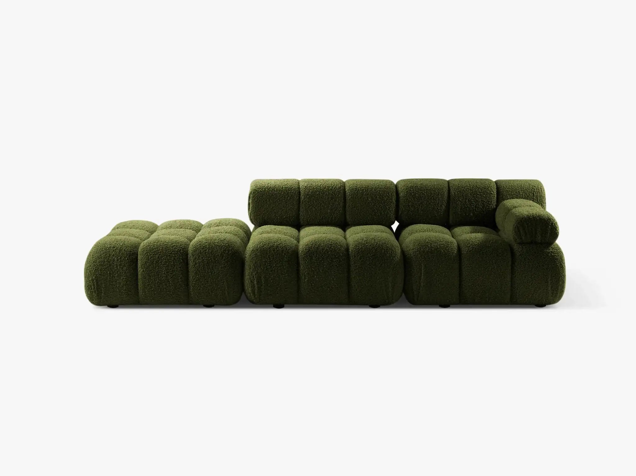Selene 4-Sitzer Sofa (rechts) in Bouclé, 282 cm Breite - Modulsofa-3