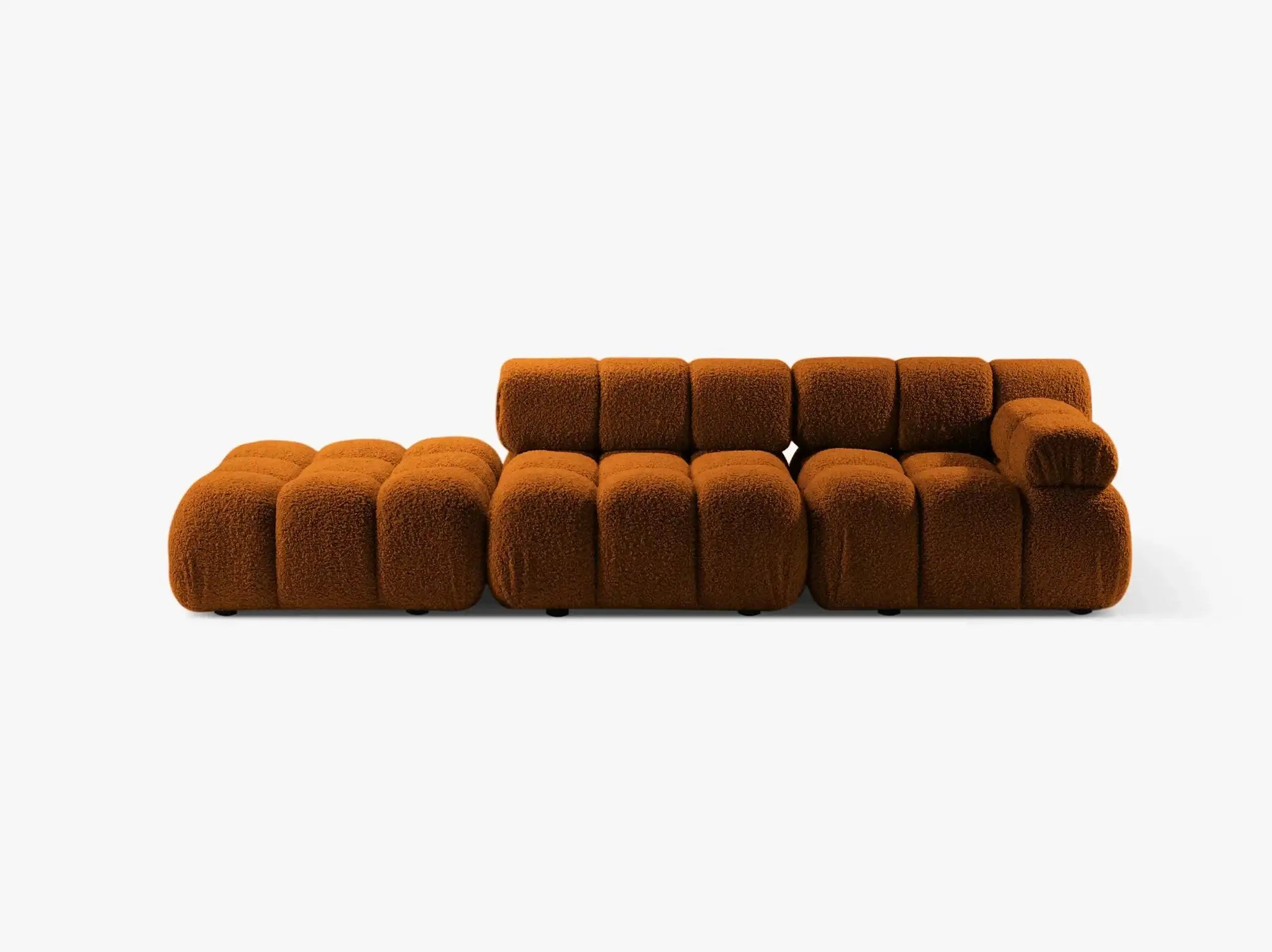 Selene 4-Sitzer Sofa (rechts) in Bouclé, 282 cm Breite - Modulsofa-4