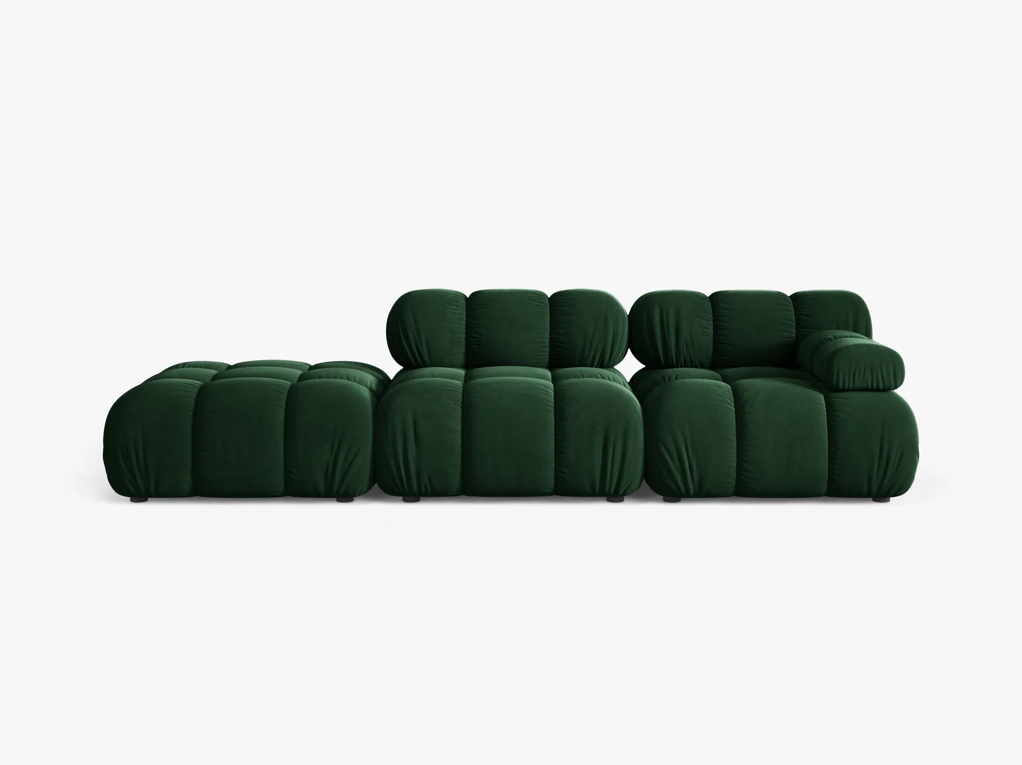 Selene 4-Sitzer Sofa (rechts) in Samt, 282 cm Breite - Modulsofa-1