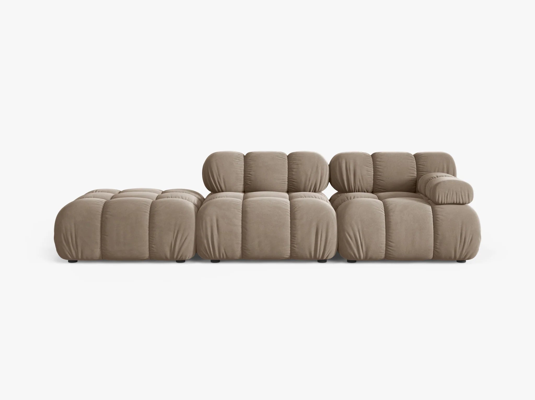 Selene 4-Sitzer Sofa (rechts) in Samt, 282 cm Breite - Modulsofa-5