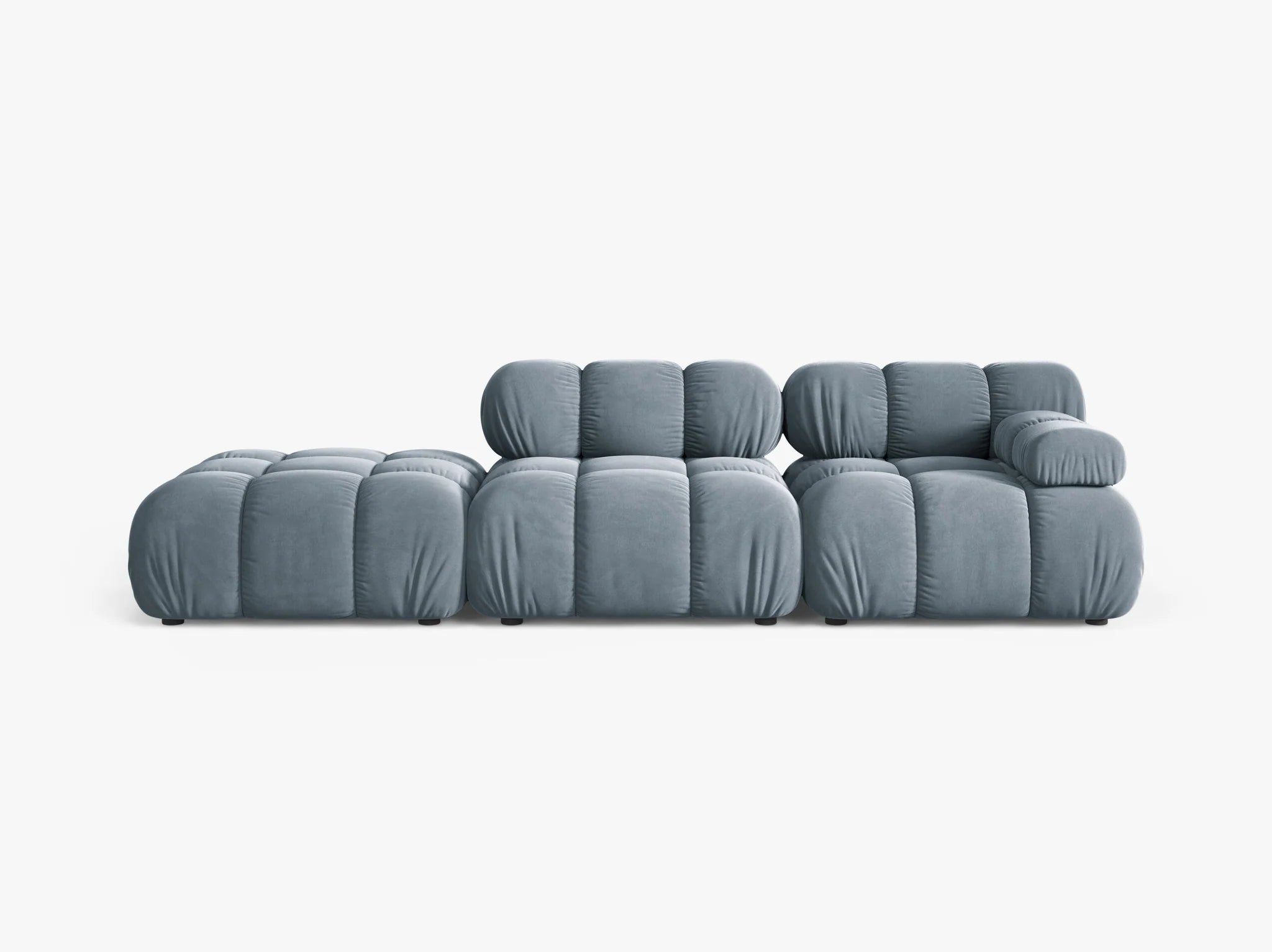 Selene 4-Sitzer Sofa (rechts) in Samt, 282 cm Breite - Modulsofa-7