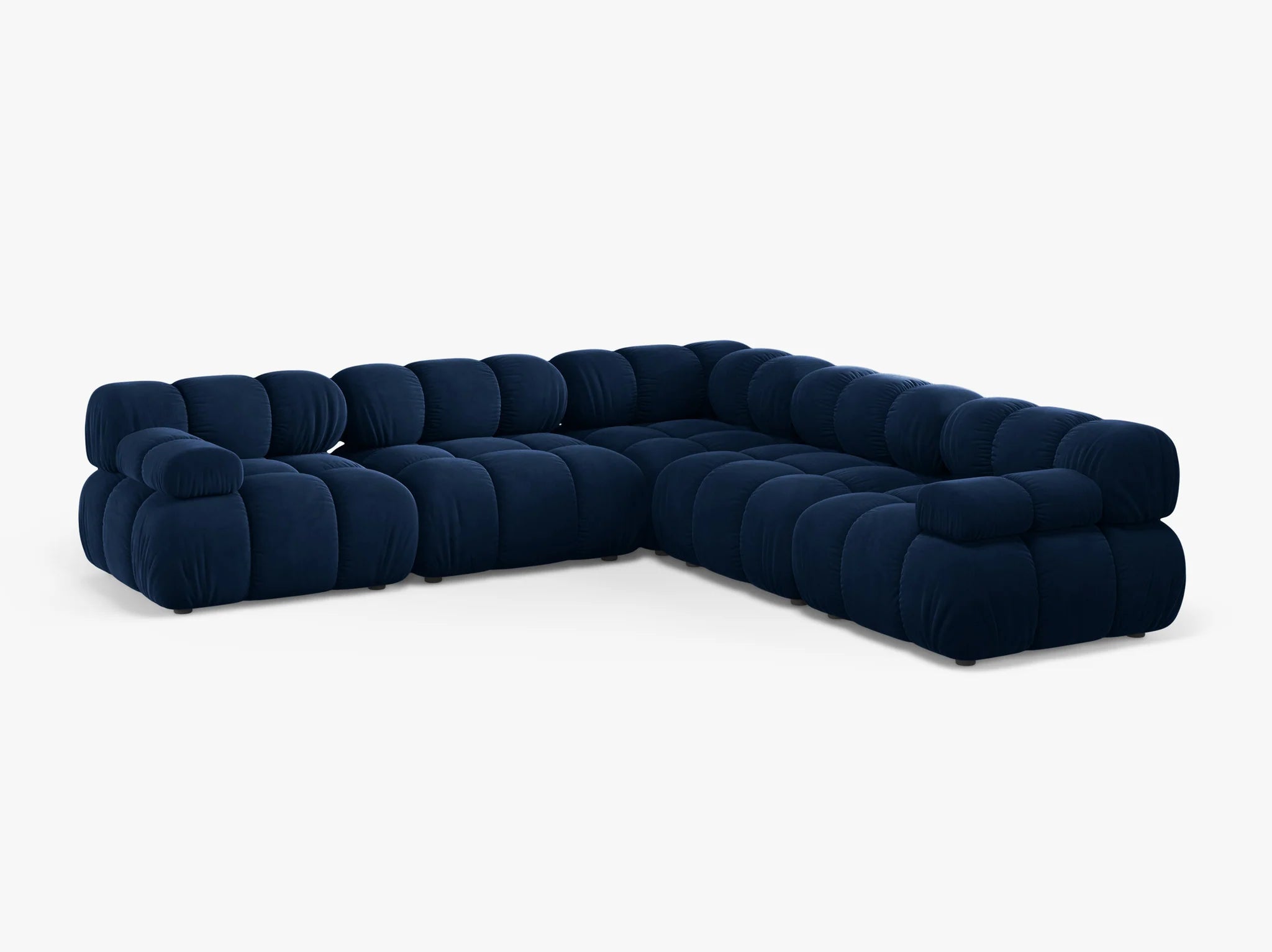 Selene Ecksofa (beidseitig) in Samt, 282 cm Breite - Modulsofa-11