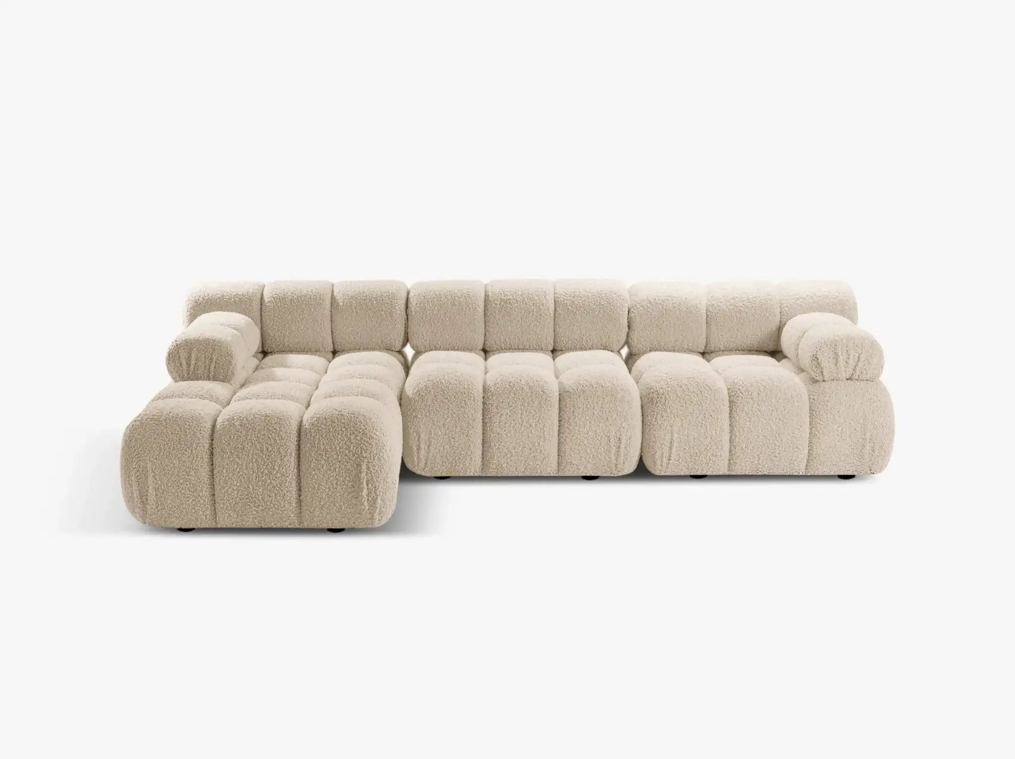 Selene Ecksofa (links) in Bouclé, 282 cm Breite - Modulsofa-3