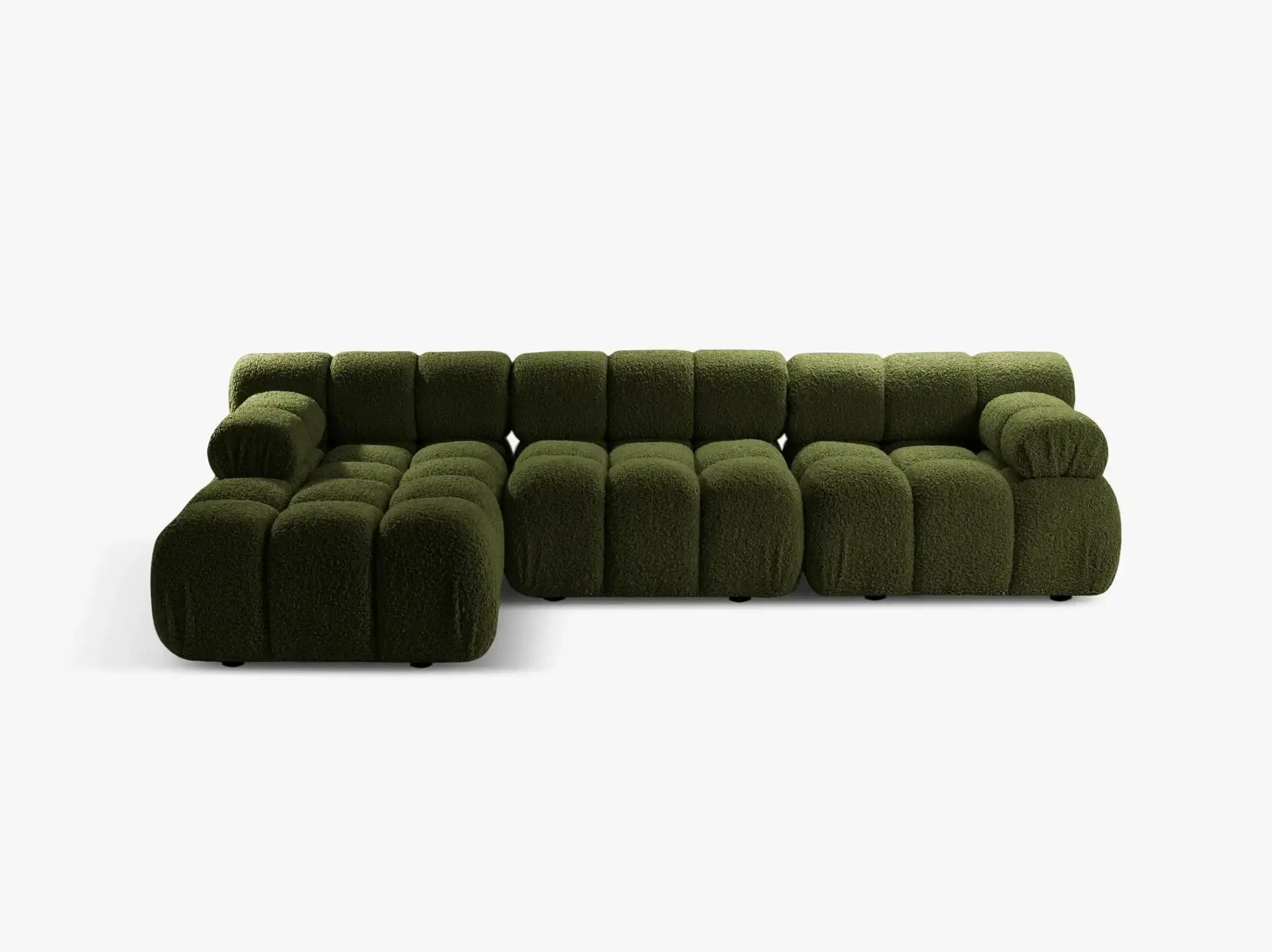 Selene Ecksofa (links) in Bouclé, 282 cm Breite - Modulsofa-4