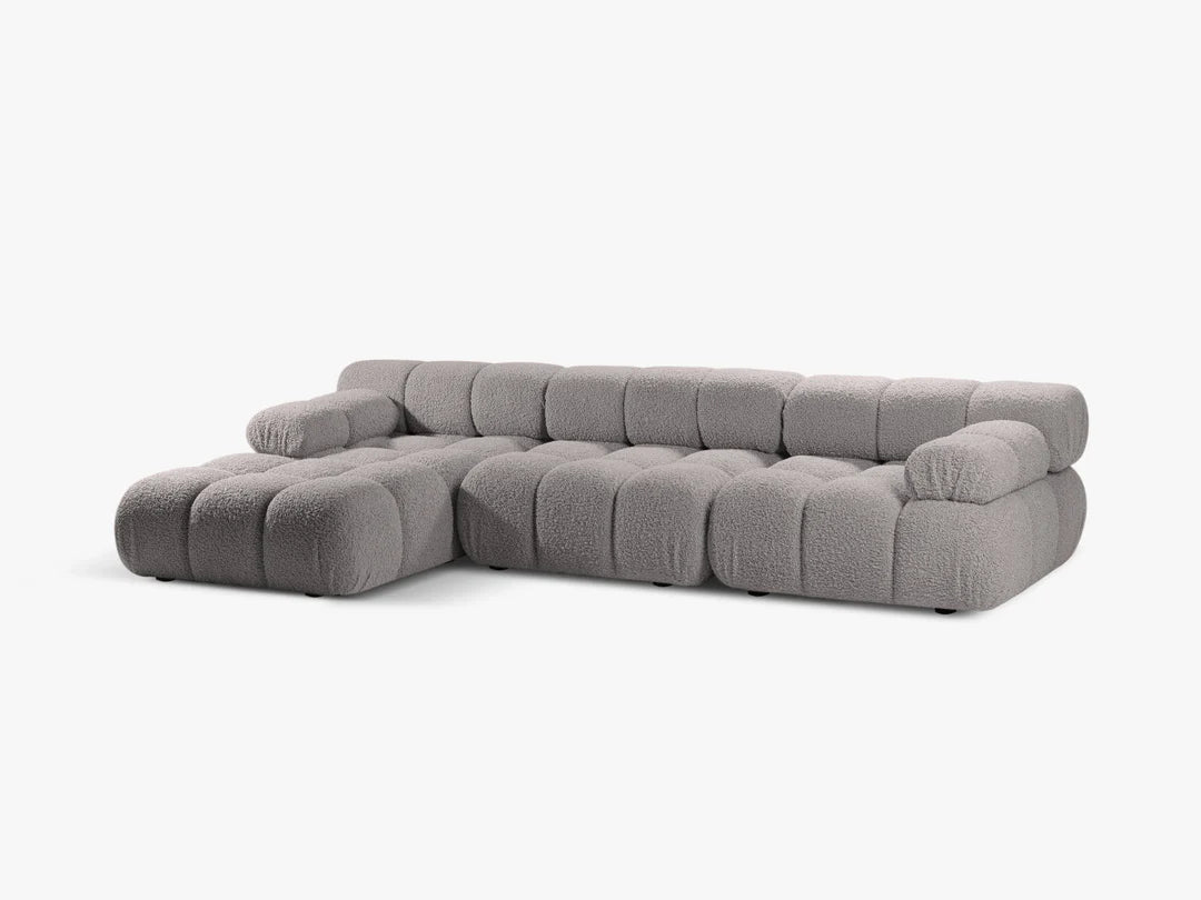Selene Ecksofa (links) in Bouclé, 282 cm Breite - Modulsofa-6
