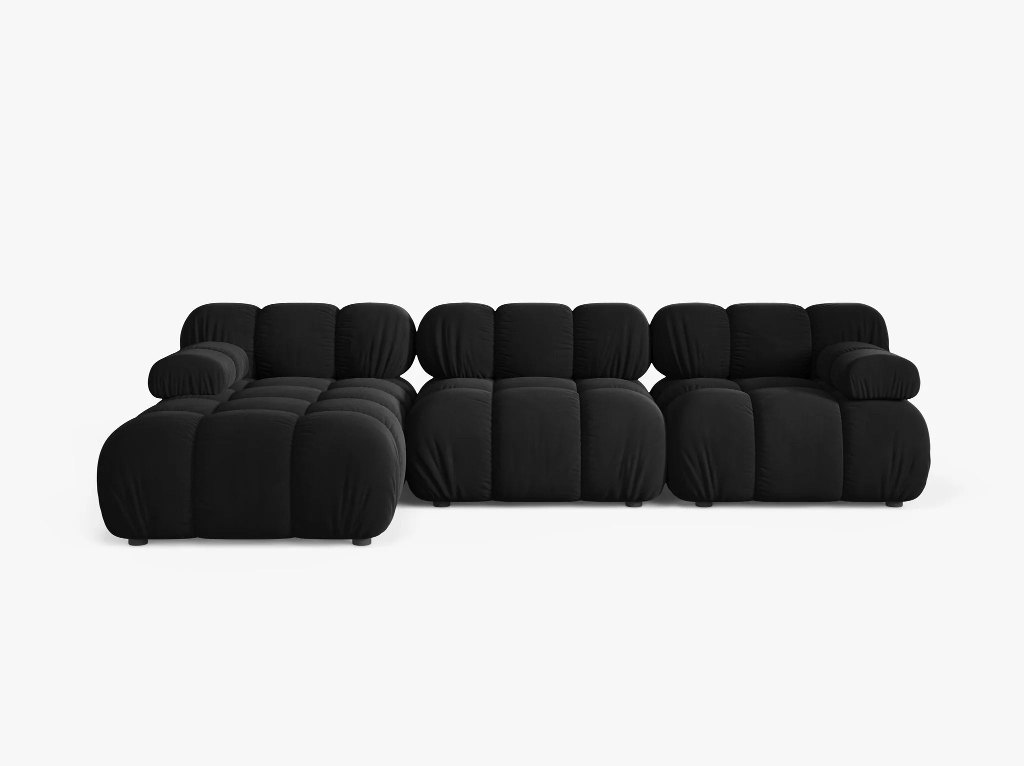 Selene Ecksofa (links) in Samt, 282 cm Breite - Modulsofa-1