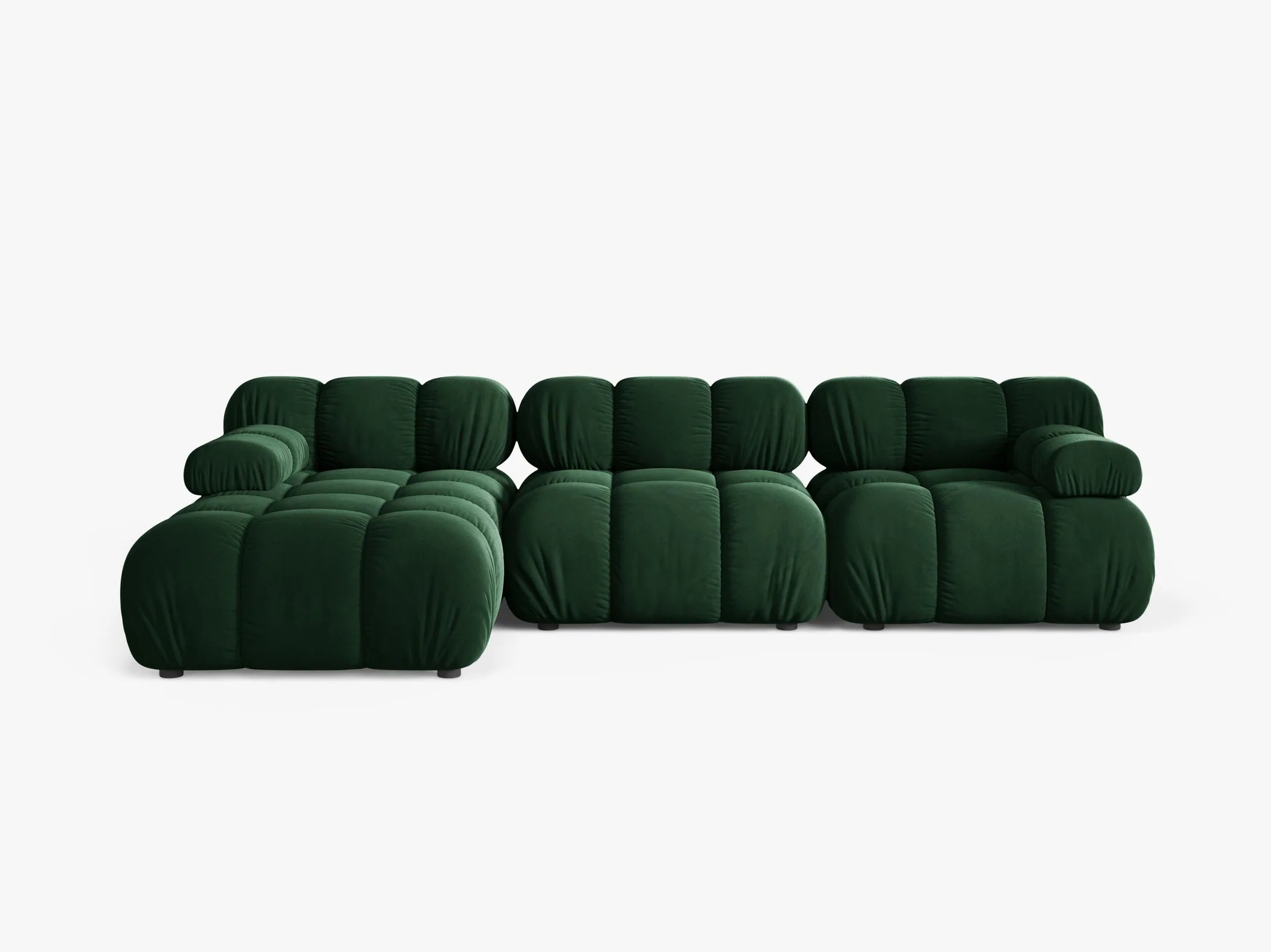 Selene Ecksofa (links) in Samt, 282 cm Breite - Modulsofa-6