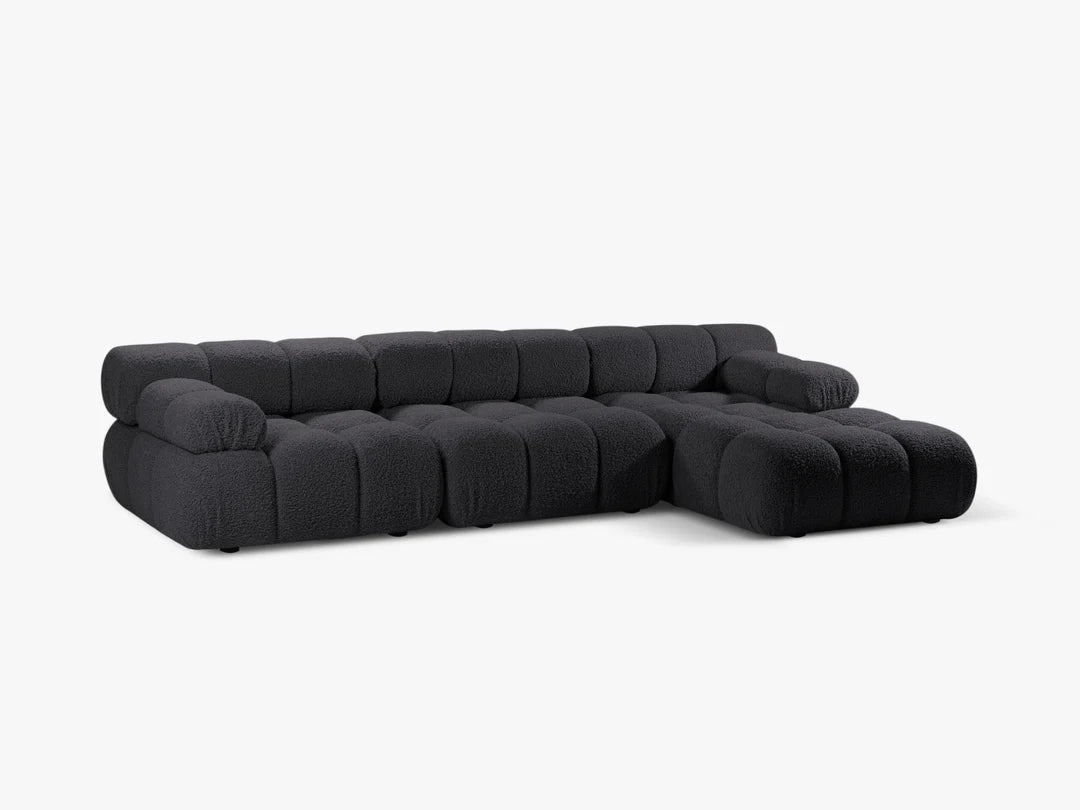 Selene Ecksofa (rechts) in Bouclé, 282 cm Breite - Modulsofa-6