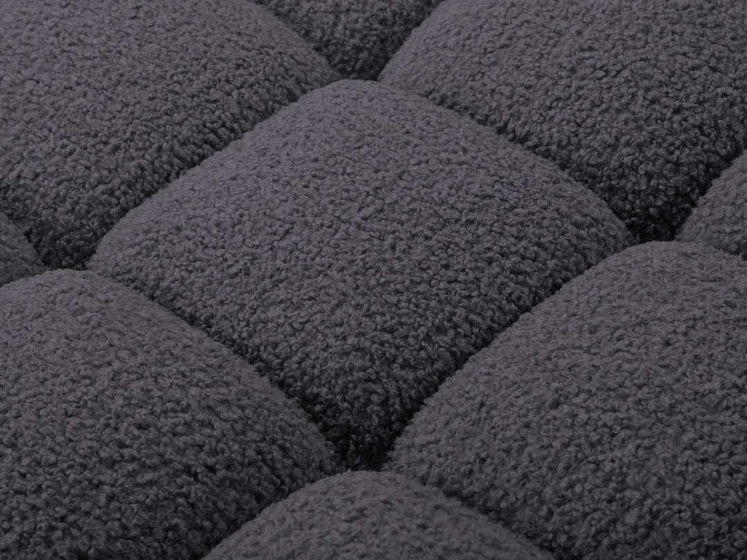 Selene Ecksofa (rechts) in Bouclé, 282 cm Breite - Modulsofa-8