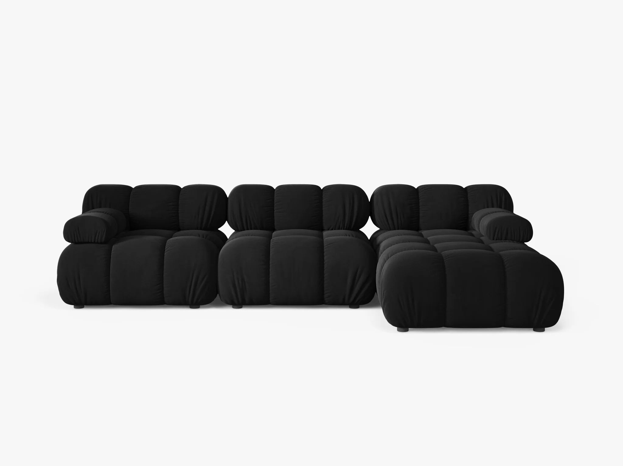 Selene Ecksofa (rechts) in Samt, 282 cm Breite - Modulsofa-2