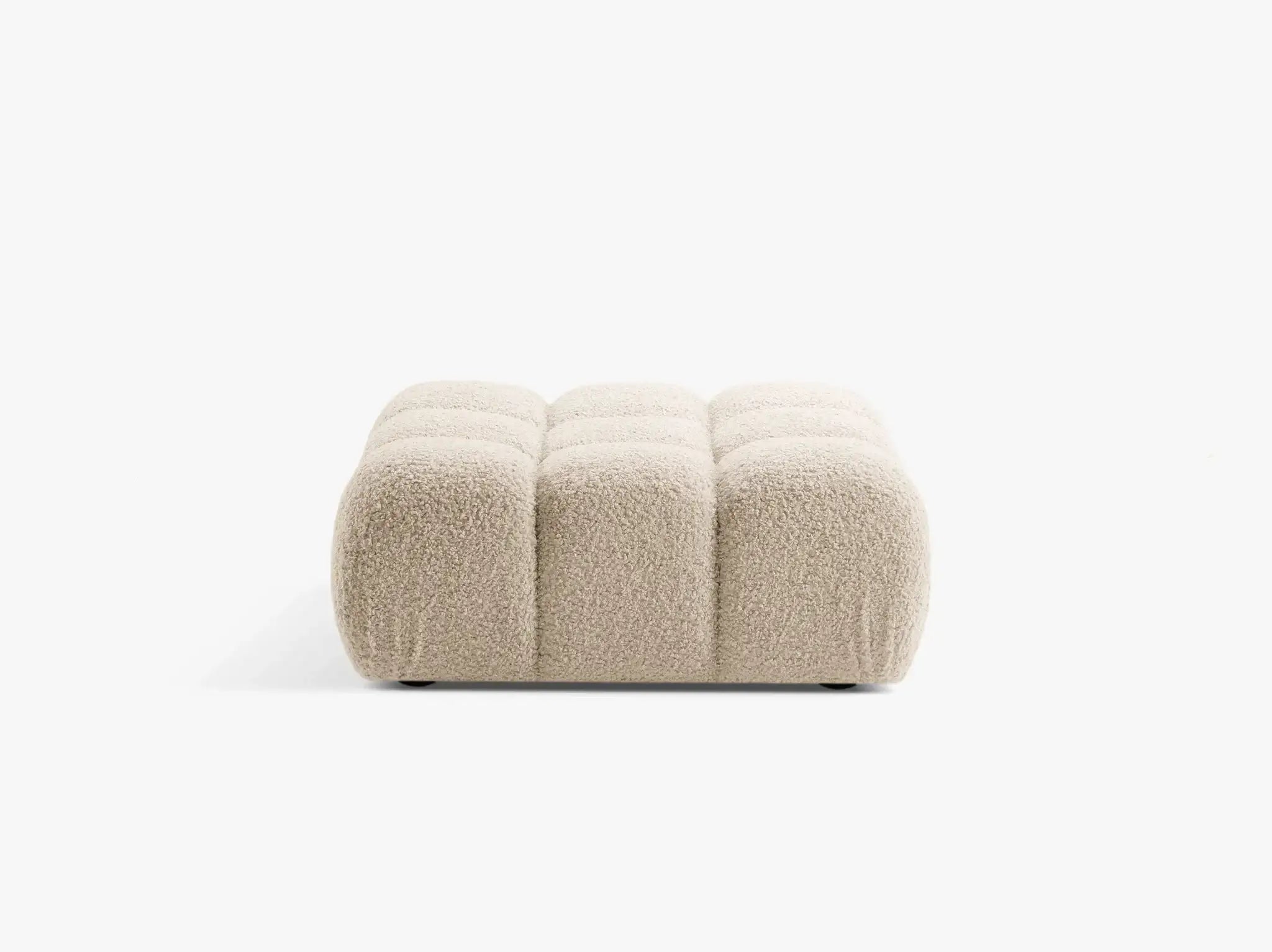 Selene Hocker in Bouclé, 94 cm Breite - Modulsofa-3