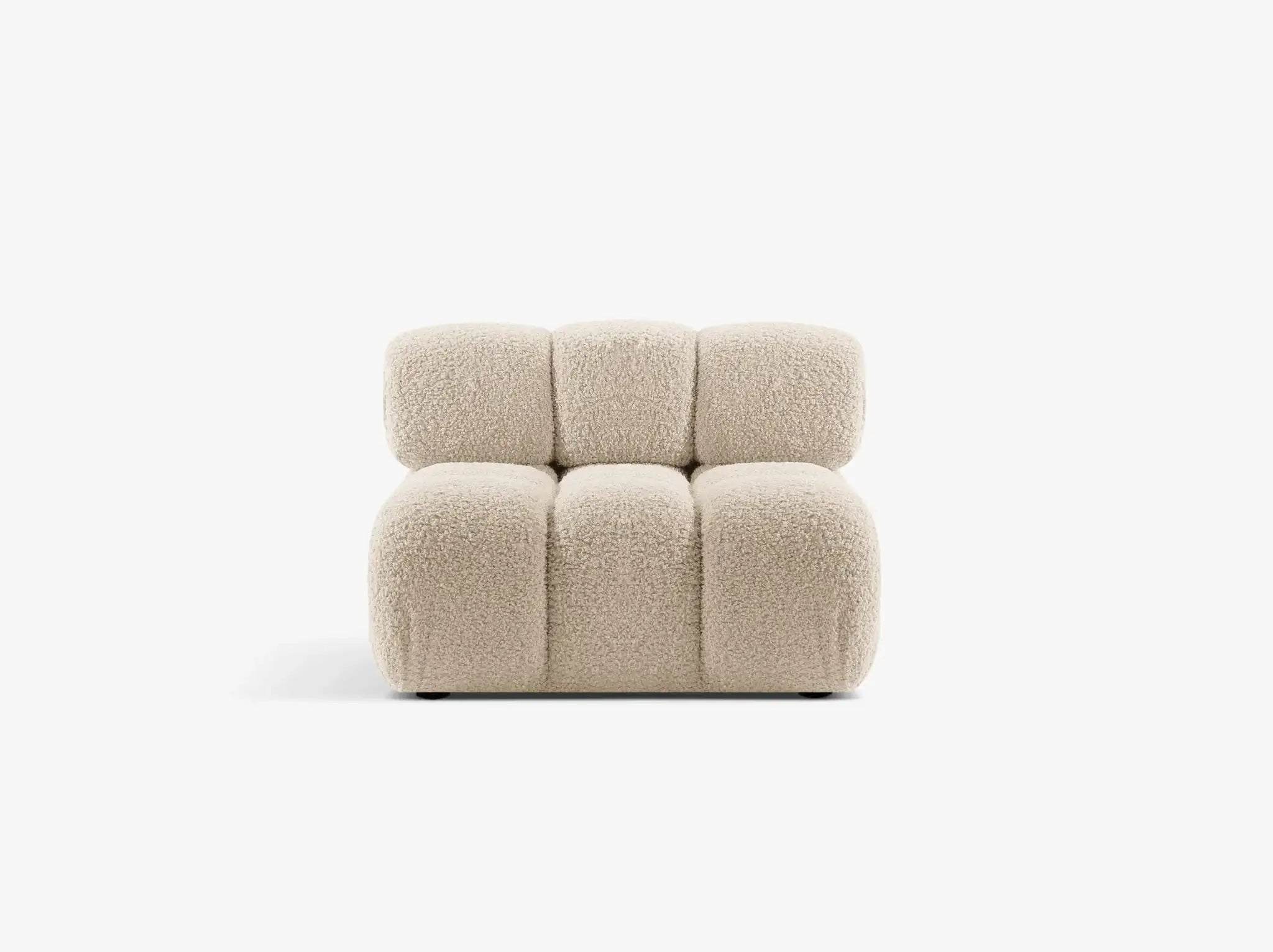 Selene Mittelmodul in Bouclé, 94 cm Breite - Modulsofa-6