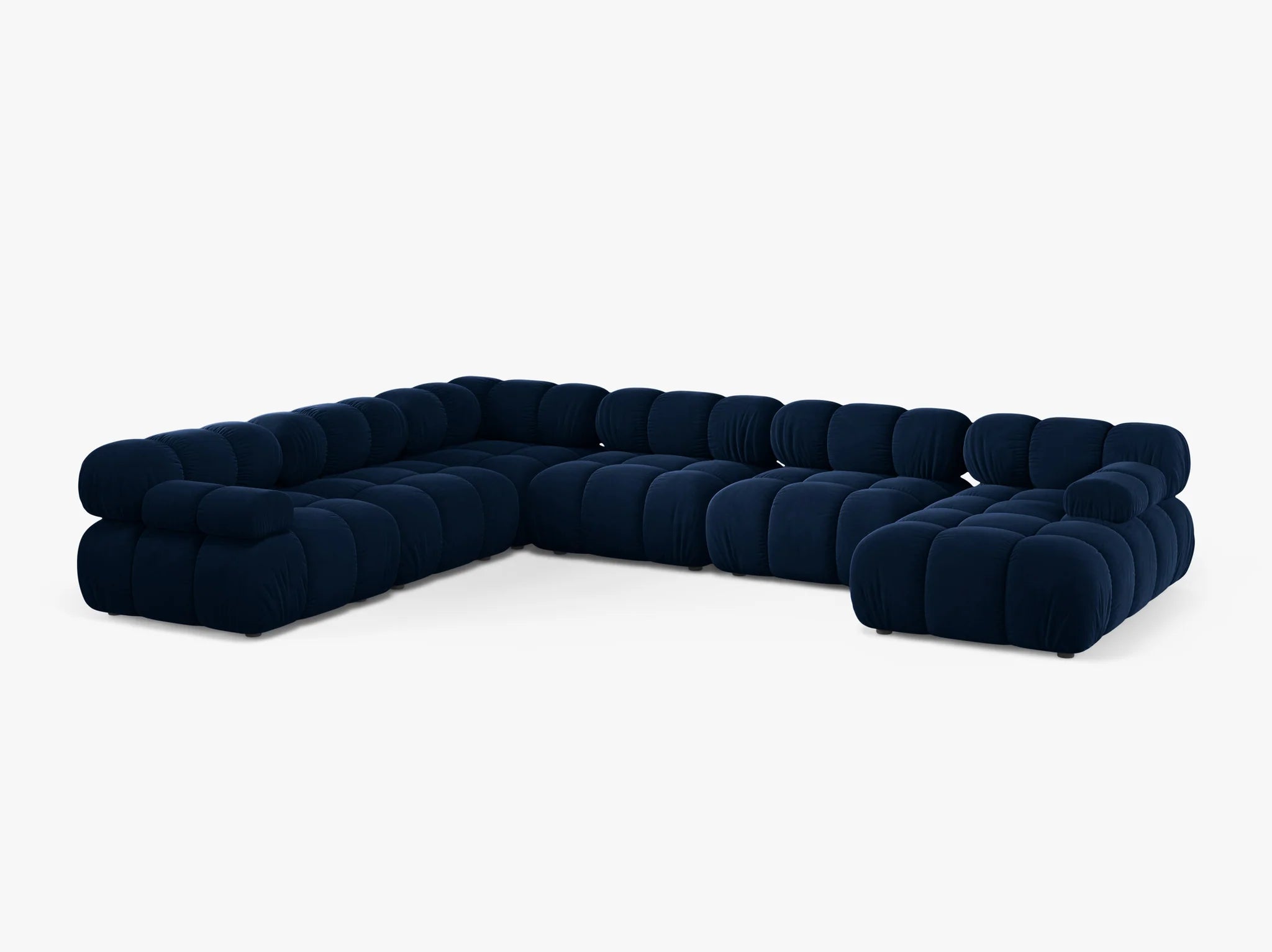 Selene Sofa Wohnlandschaft (links) in Samt, 376 cm Breite - Modulsofa-5