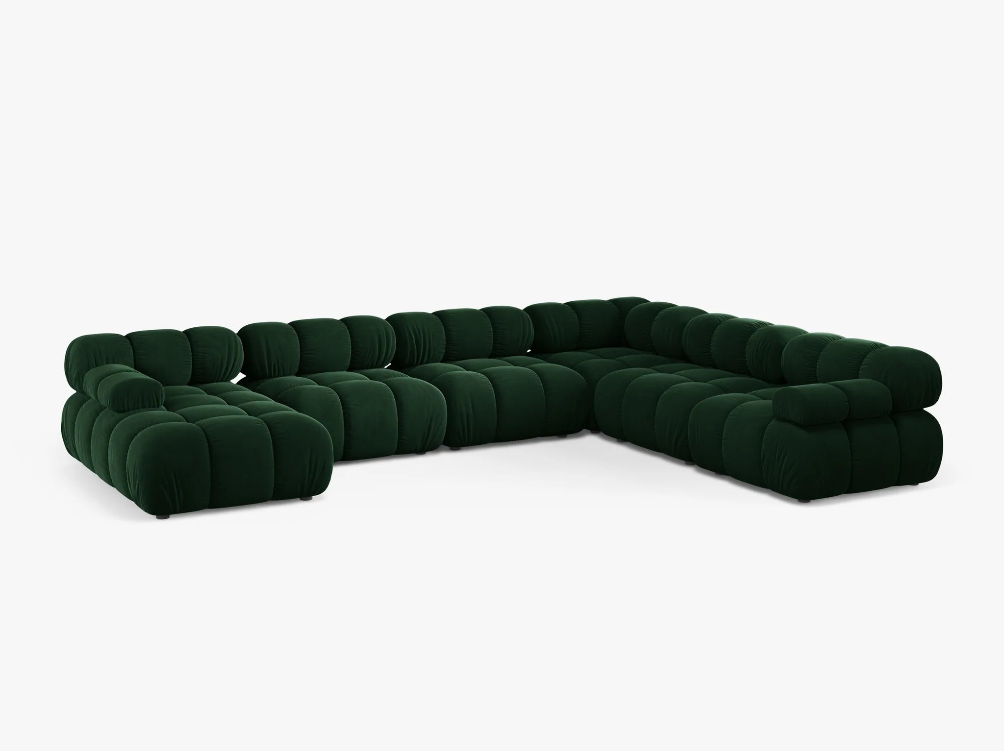 Selene Sofa Wohnlandschaft (rechts) in Samt, 376 cm Breite - Modulsofa-7