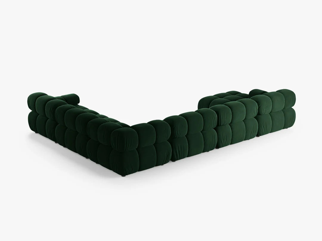 Selene Sofa Wohnlandschaft (rechts) in Samt, 376 cm Breite - Modulsofa-9