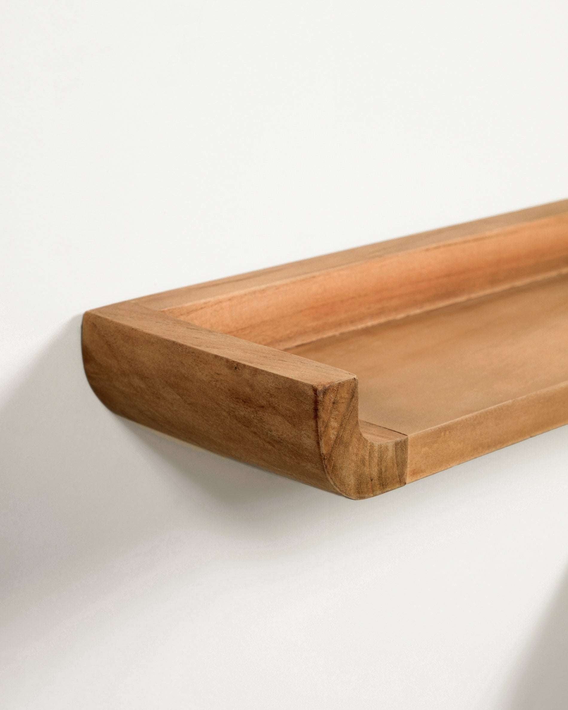 Shamel Wandregal Set (2er) aus massivem Teakholz – Feuchtigkeitsresistent & Spa-Design