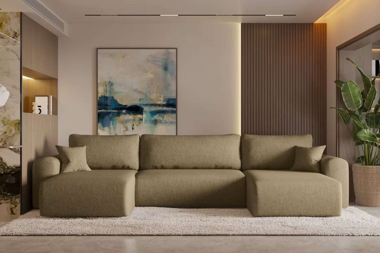 Sofa Wohnlandschaft Capri #Variant_Hellbraun