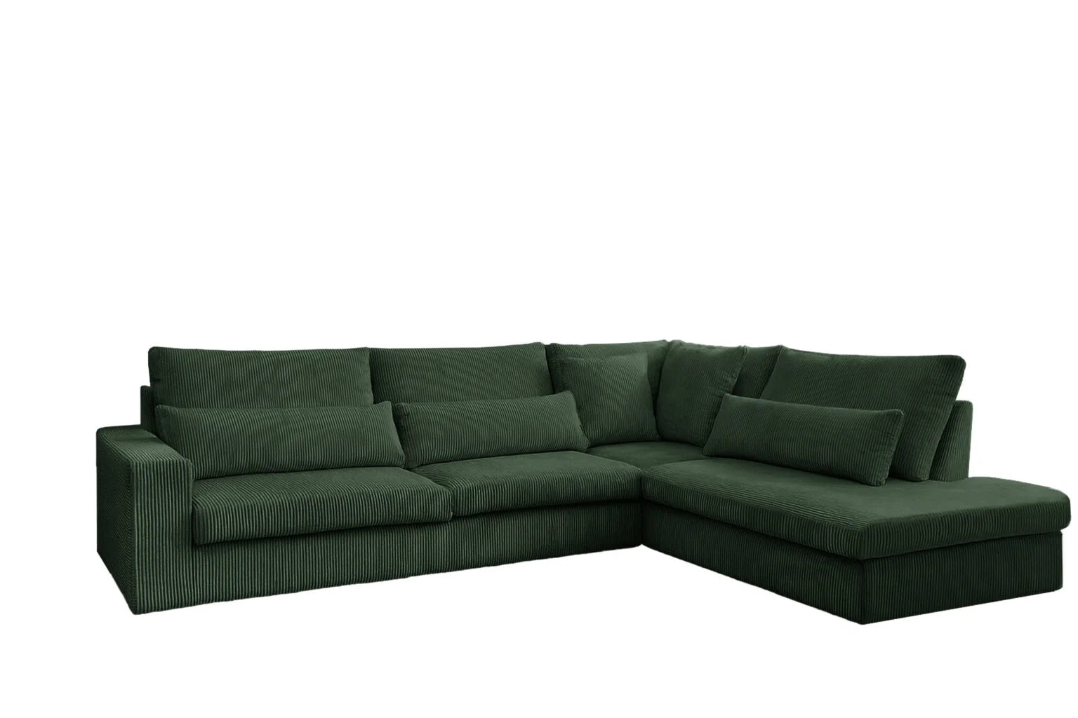 Sven Ecksofa in Cord #Variant_Grün-Rechts