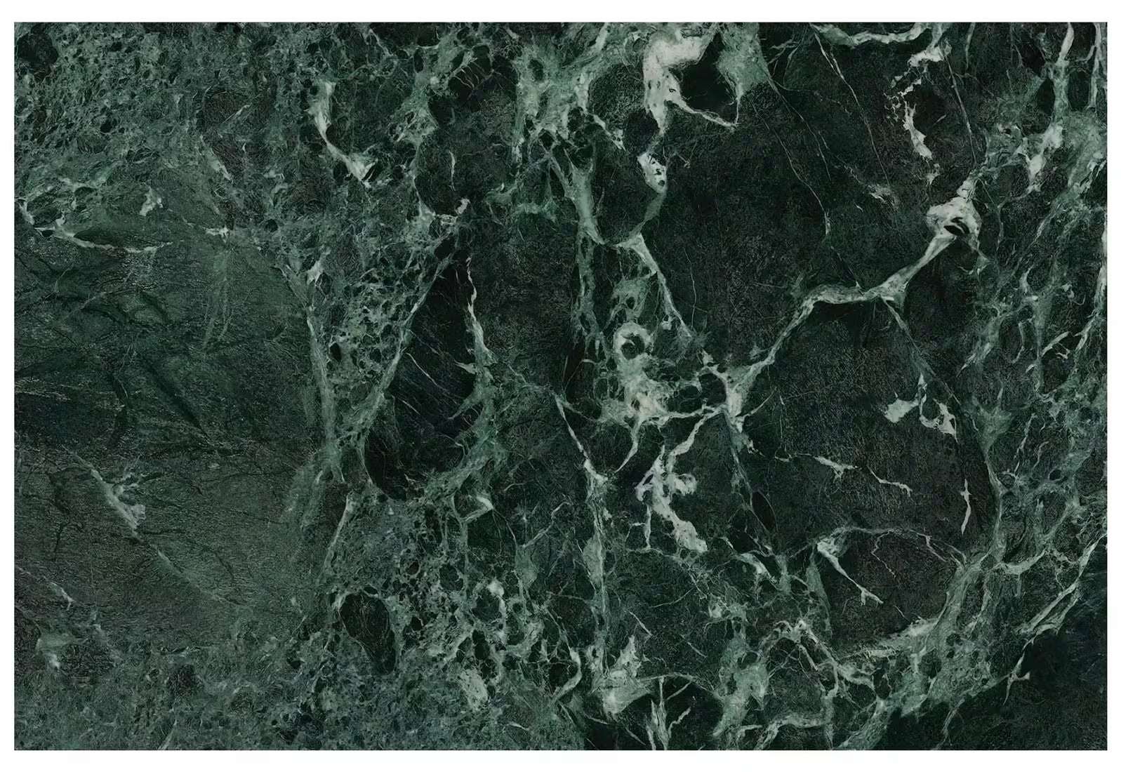 VEVANO Esstisch 160–240 cm – Design Keramiktisch ausziehbar (Grün Marmor / Schwarz Matt)