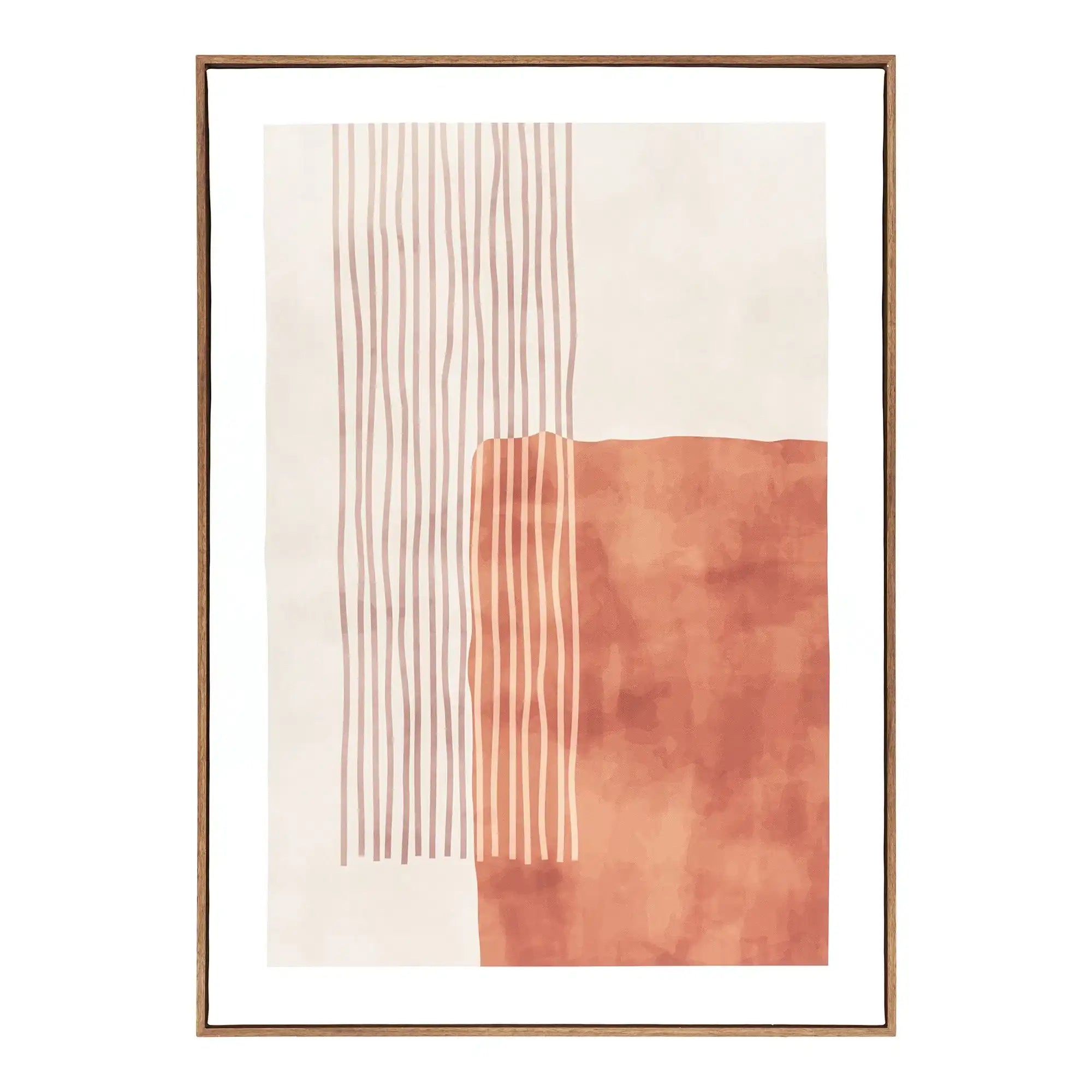 Wandbild Leinwand Beige/Braun 50x70 cm – Modernes Canvas im skandinavischen Stil