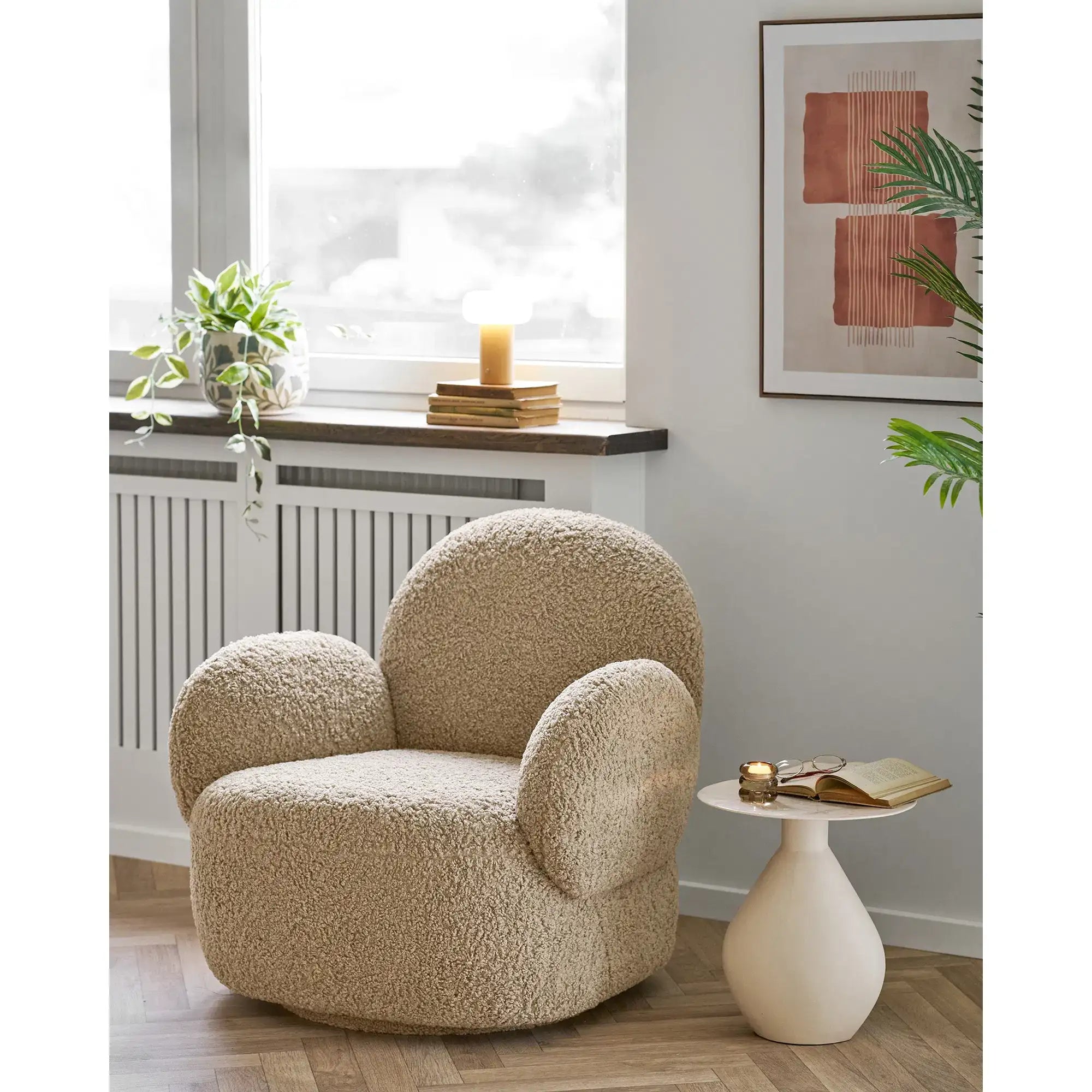 Wandbild Leinwand Beige/Braun 50x70 cm – Modernes Canvas im skandinavischen Stil (No.2)