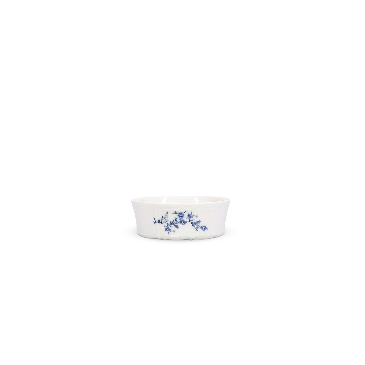 bonbistro Schale 13xH5cm blaues Blumenmuster Retro – 4er-Set – Produktansicht 1