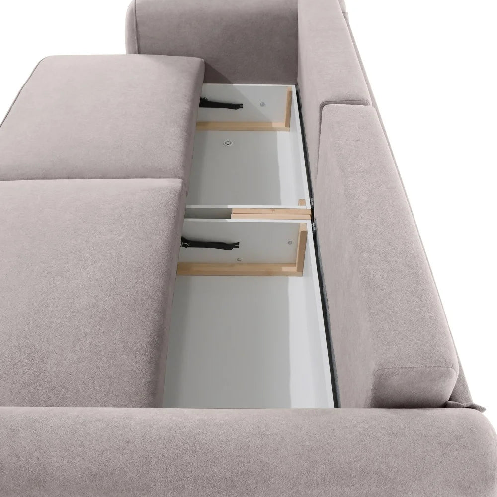 Borneo Schlafsofa in Plüsch