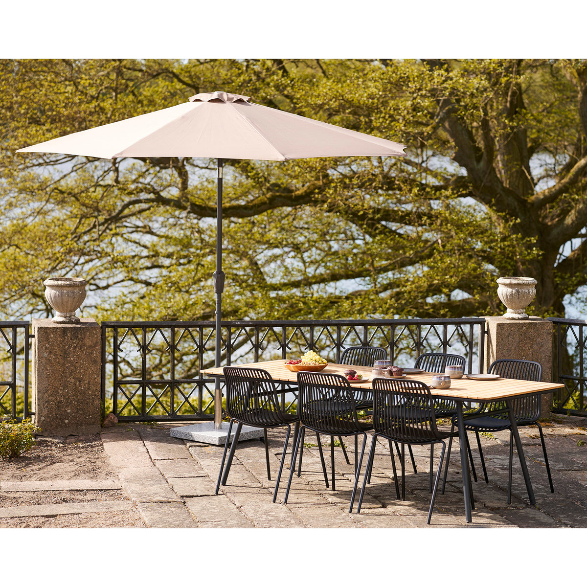 House Nordic Branson Esszimmerstühle, Schwarz, 4er-Set, Produktansicht 8