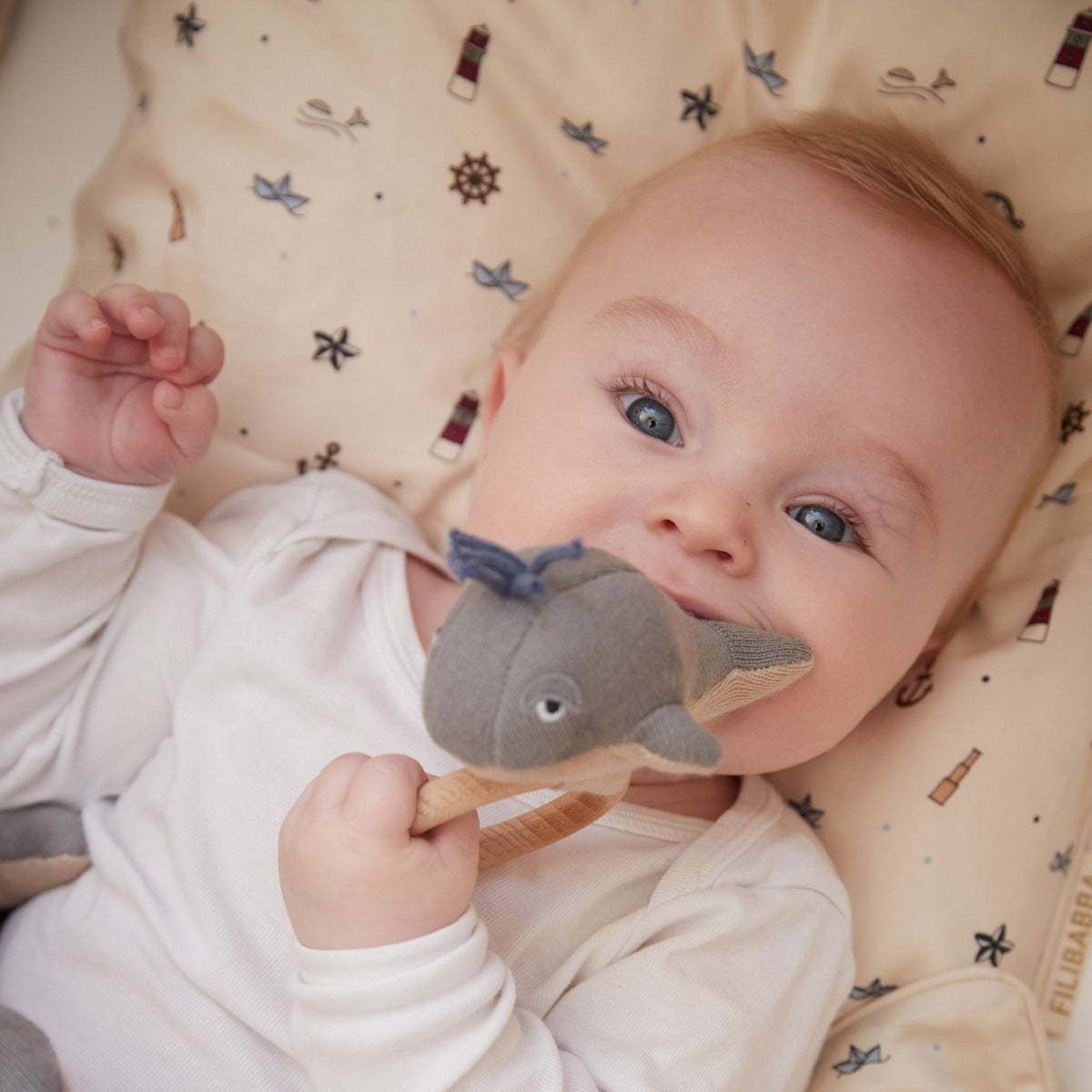 PolsterOase Babyspielzeug – Aktivitätsspielzeug, Willie die Walrassel, grau Nr. 2