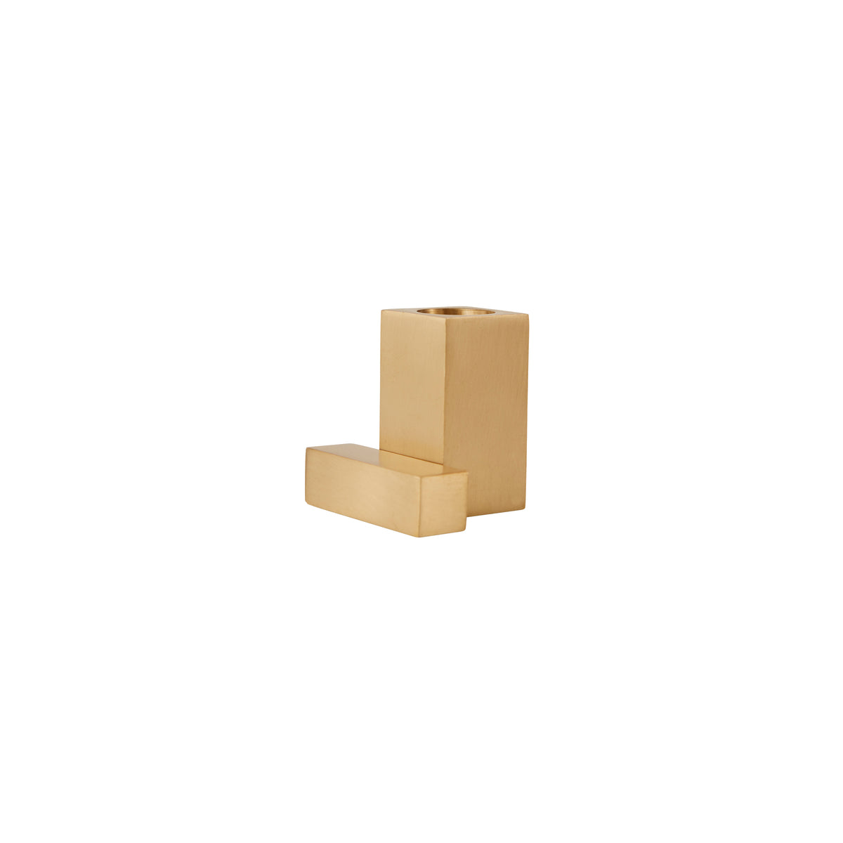 PolsterOase Kerzenhalter – Quadratischer Kerzenhalter aus massivem Messing Nr. 1