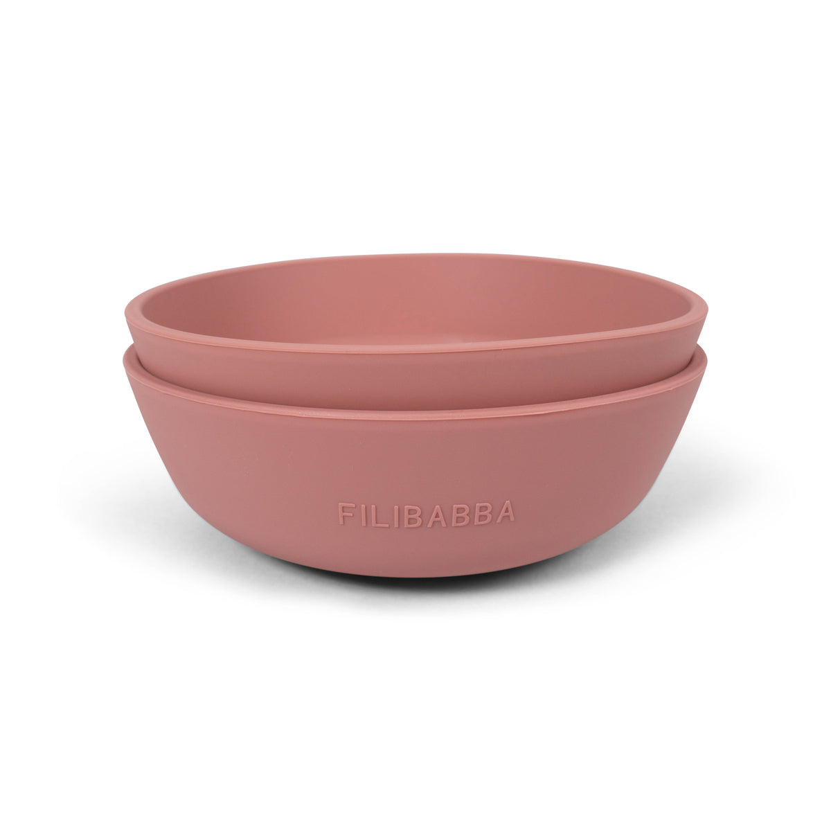PolsterOase Kindergeschirr – Silikonschalen 2er Pack, Rosa Nr. 1