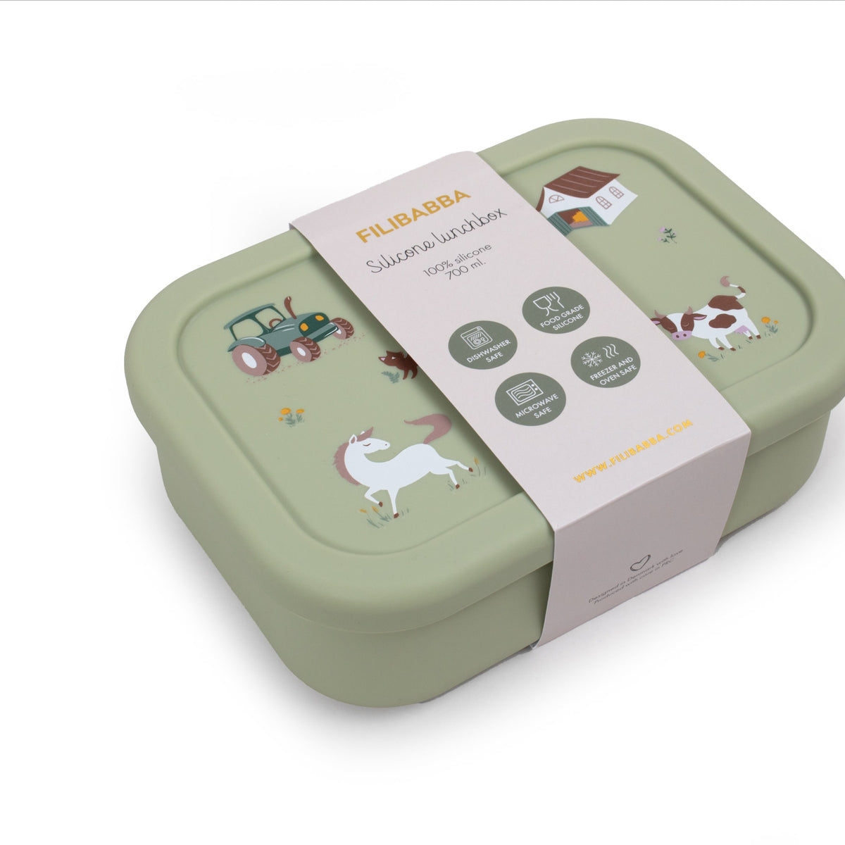 PolsterOase Lunchbox – Silikon Lunchbox, Moorgrün Nr. 3