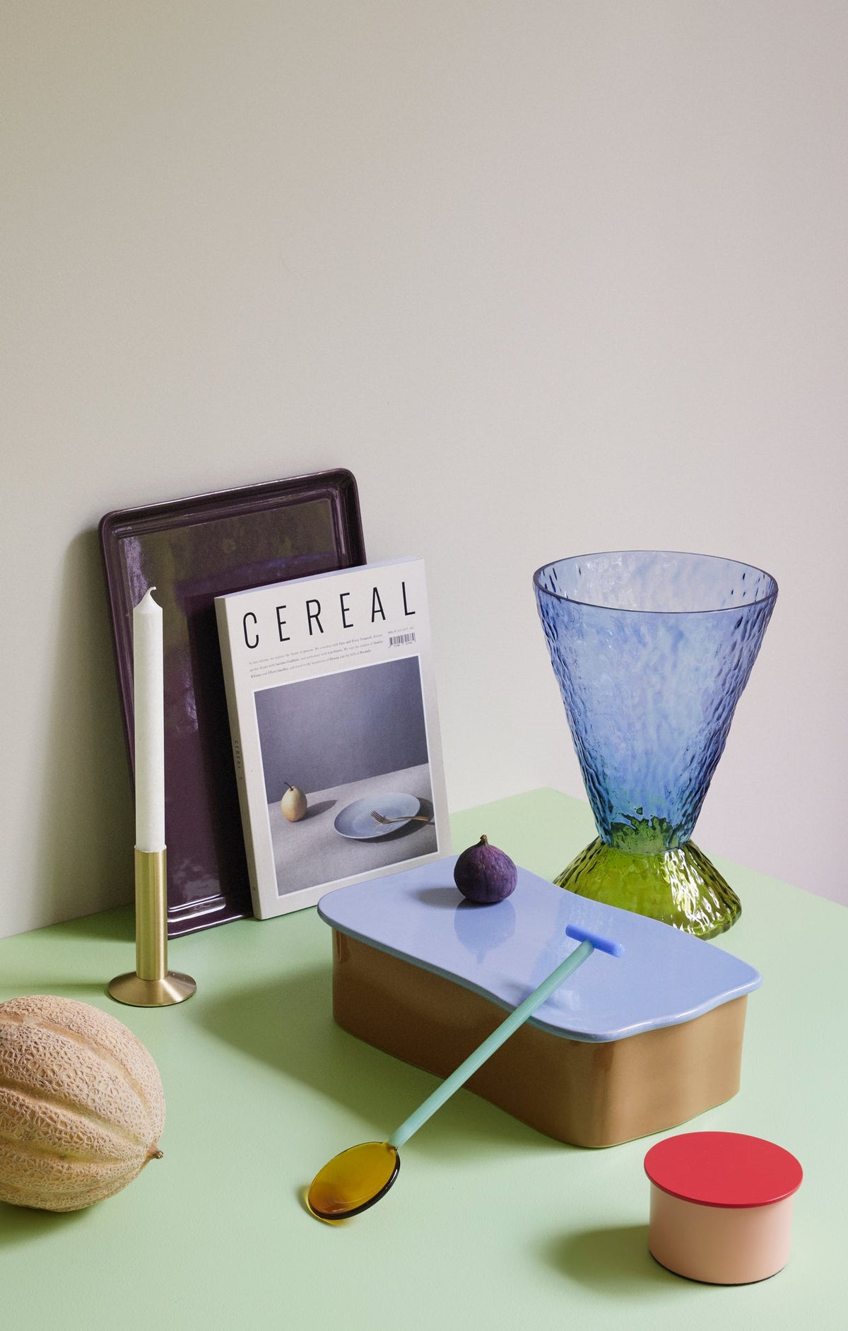 PolsterOase Möbel – Abyss Vase aus mundgeblasenem Glas, Blau – Ansicht 7