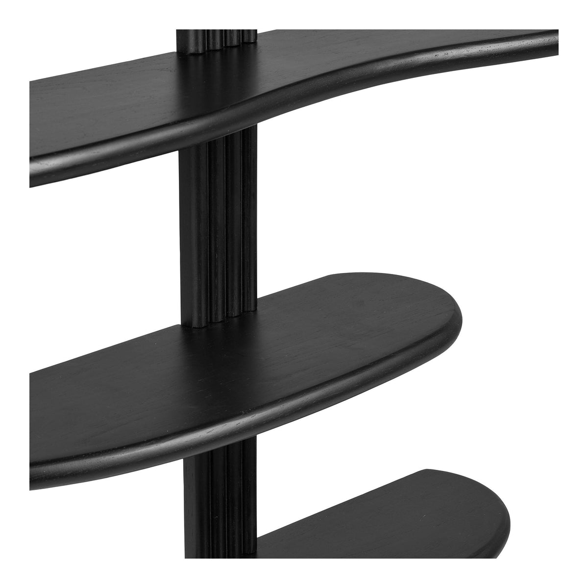 PolsterOase Möbel – Aliano Wandregal aus Eiche, Schwarz, 80 × 88 cm – Ansicht 4
