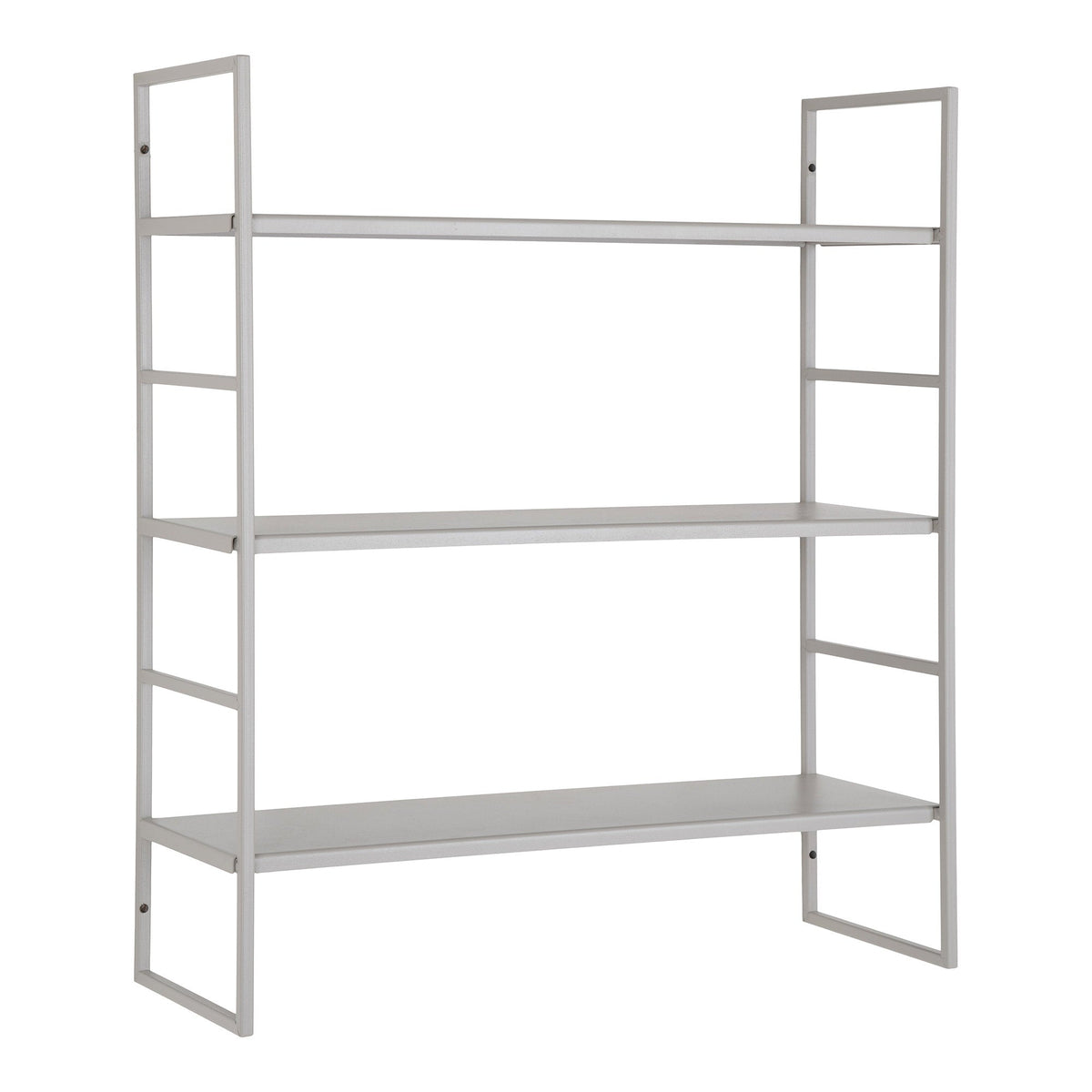 PolsterOase Möbel – Beja Shelves Regal, Stahl, grau, 3 Böden, 48 x 17 x 55 cm – Ansicht 4