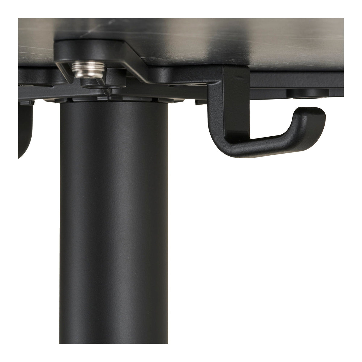 PolsterOase Möbel – Bistrotisch in Marmoroptik mit Aluminiumbeinen, Ø 60 cm – Ansicht 4