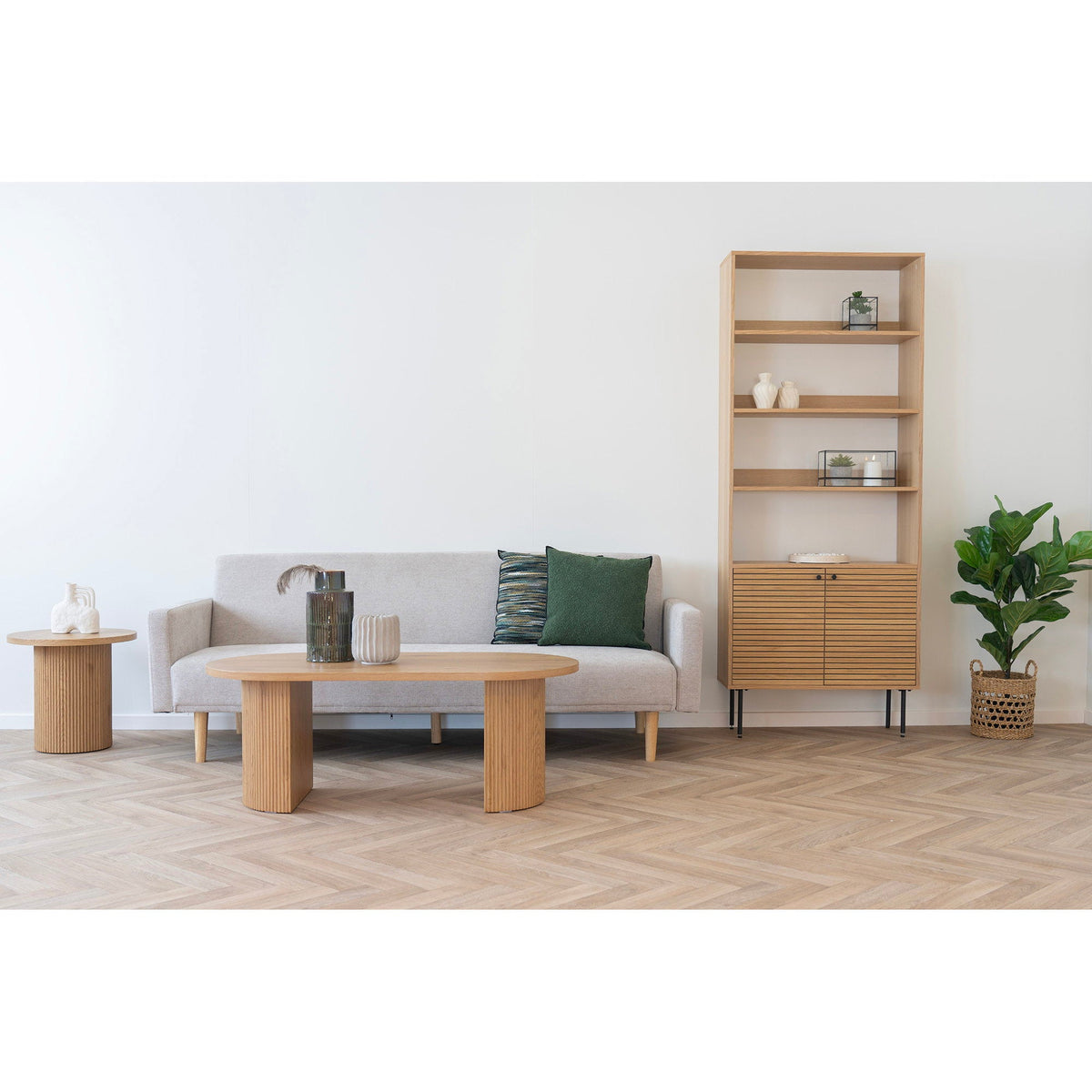 PolsterOase Möbel – Boavista Couchtisch mit Dekorpapier, Natur, 120 × 60 cm – Ansicht 6