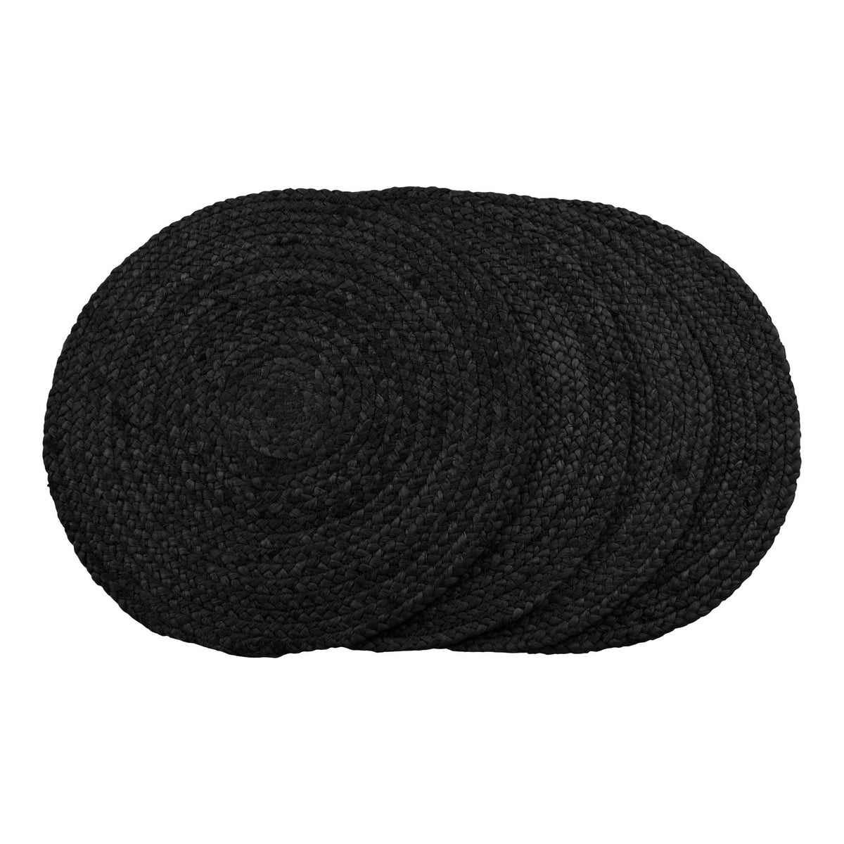 PolsterOase Möbel – Bombay Platzsets aus Jute, 4er, Set, Dunkelgrau, Ø 38 cm